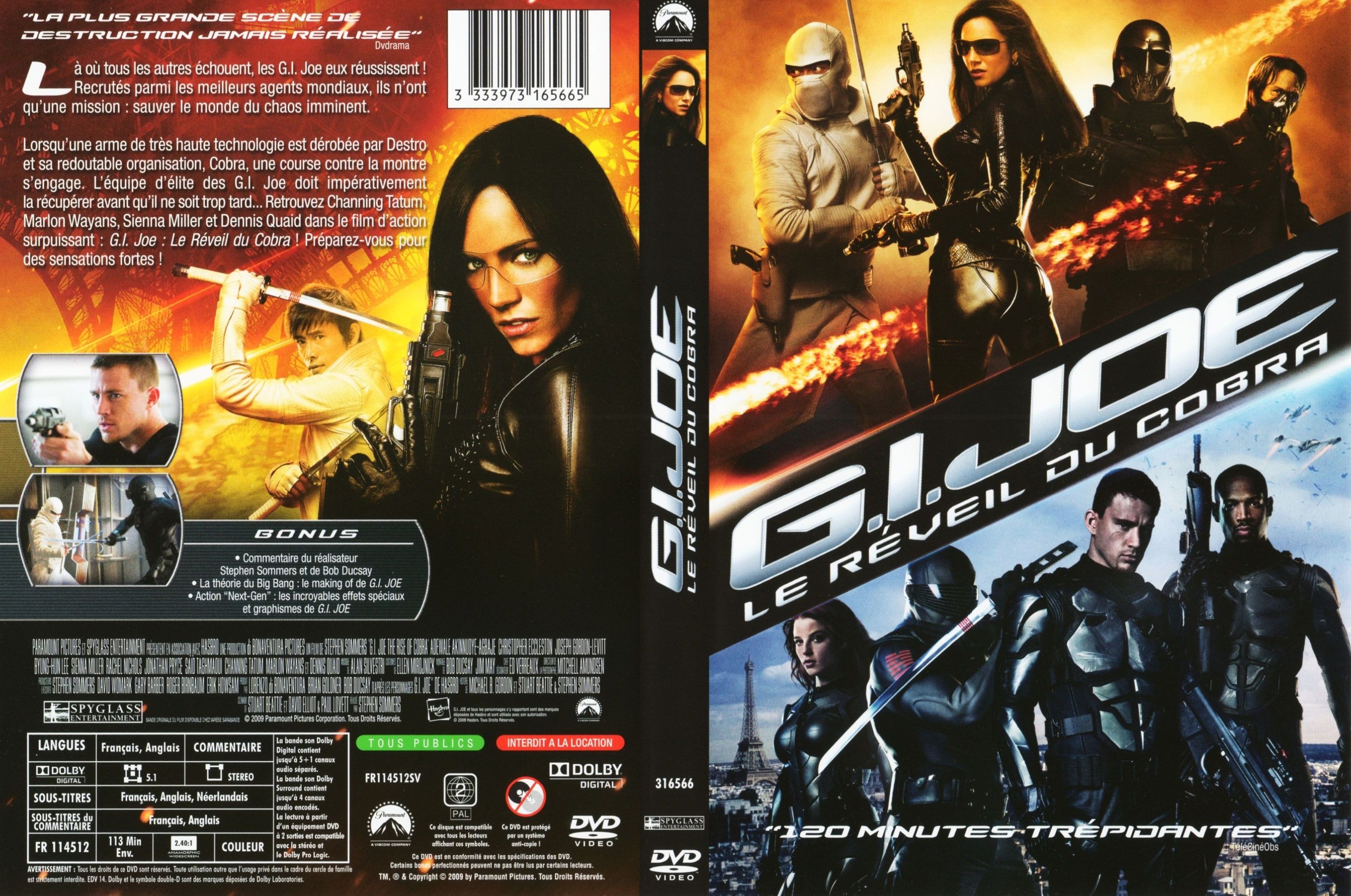 Jaquette DVD GI Joe le rveil du cobra