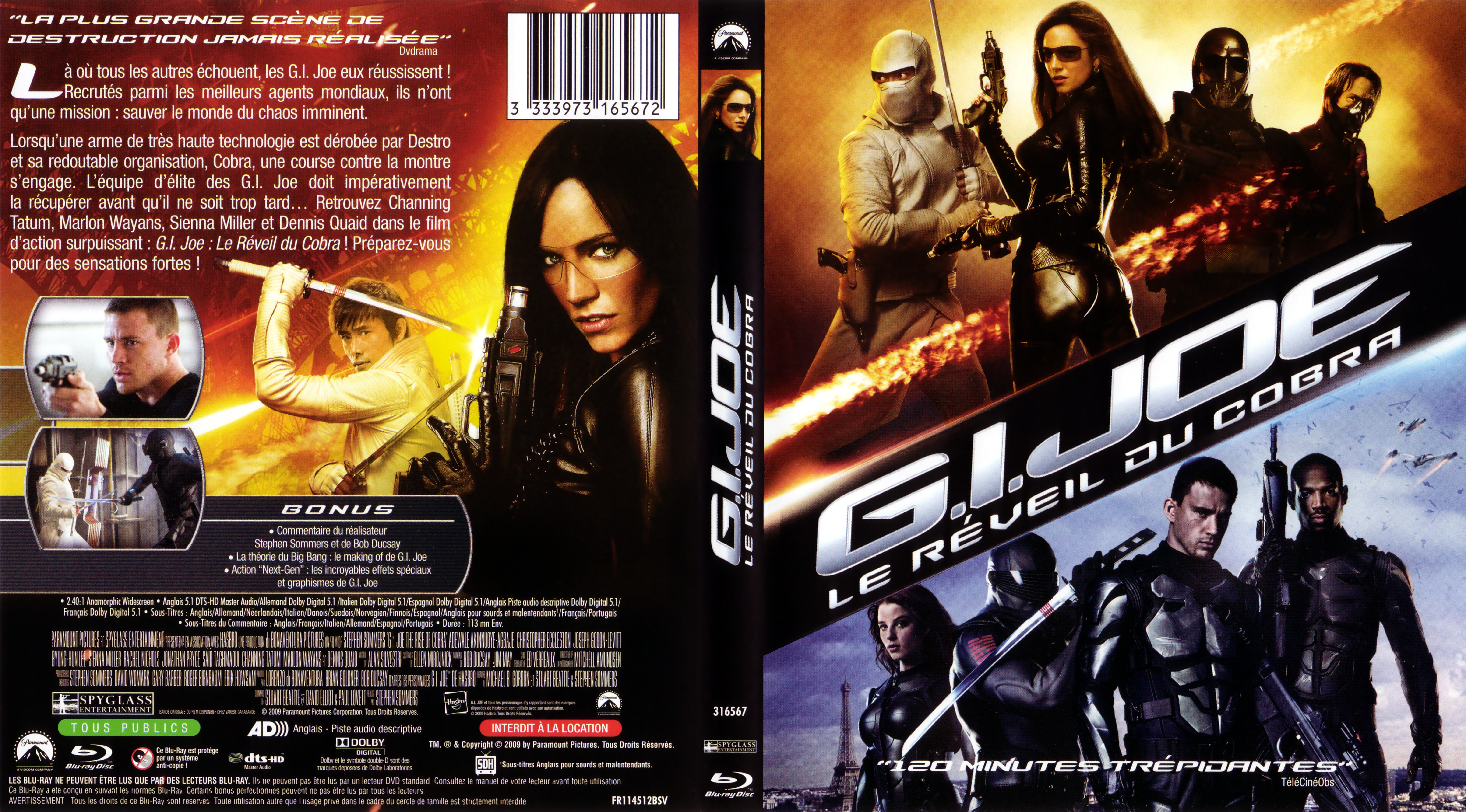 Jaquette DVD GI Joe le rveil du cobra (BLU-RAY) v2