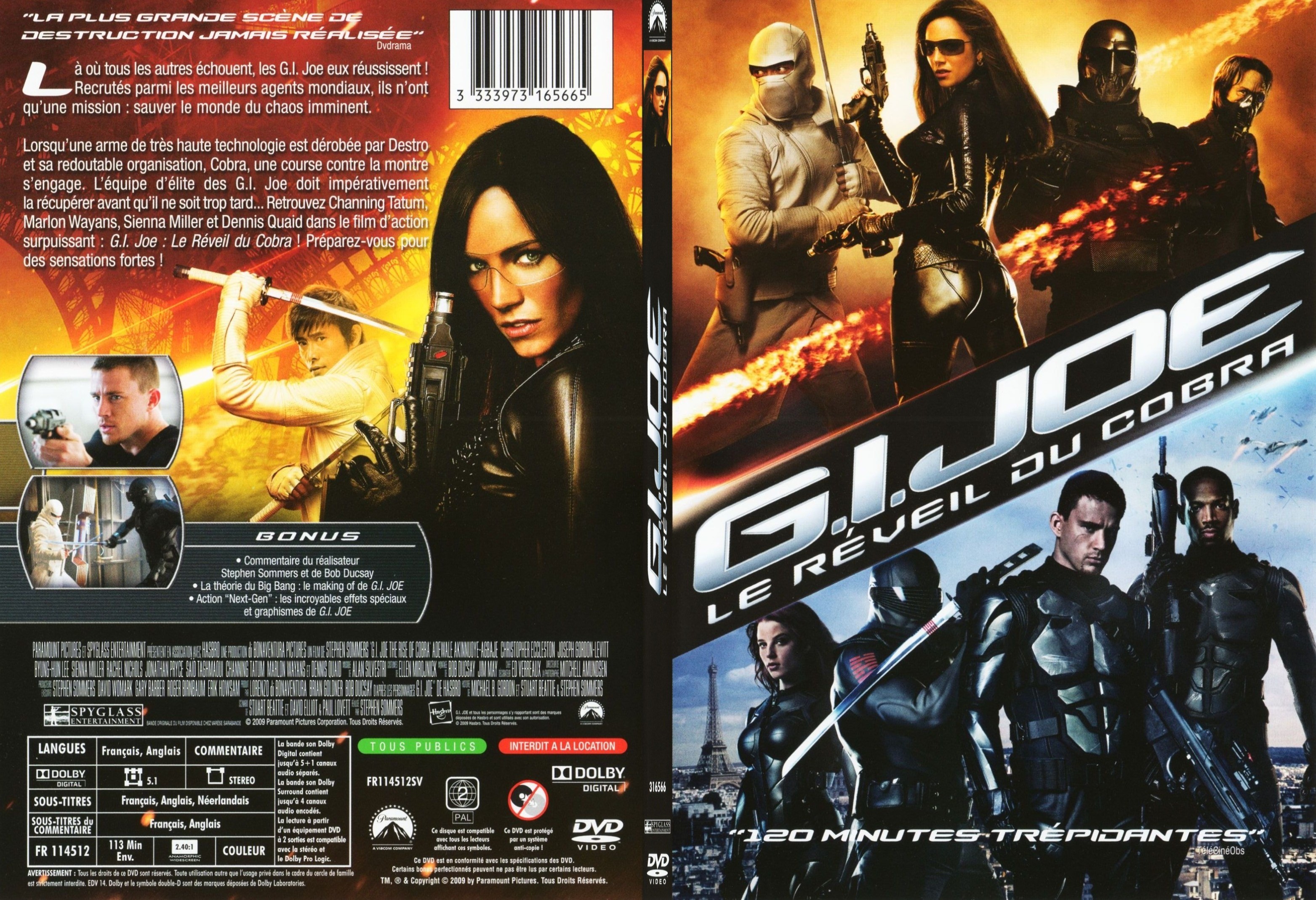 Jaquette DVD GI Joe le reveil du cobra - SLIM