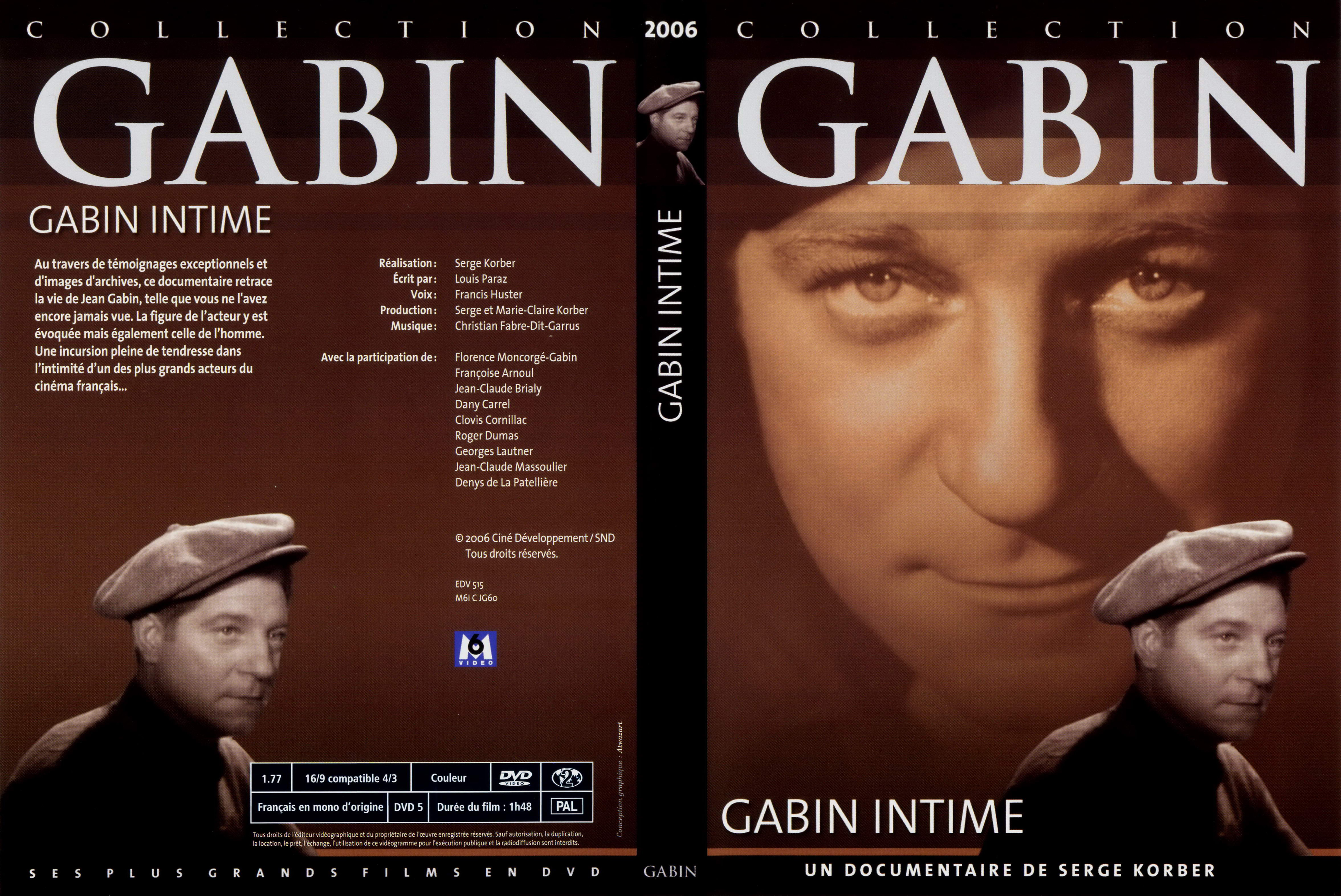 Jaquette DVD Gabin intime