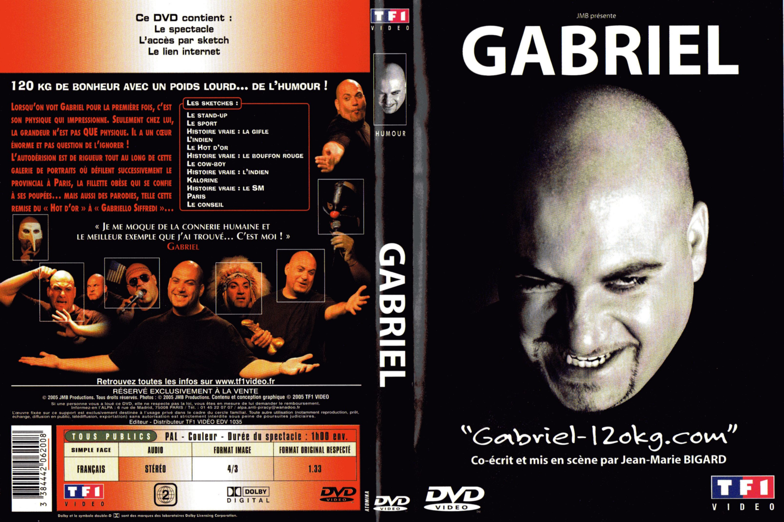 Jaquette DVD Gabriel 120 kg com