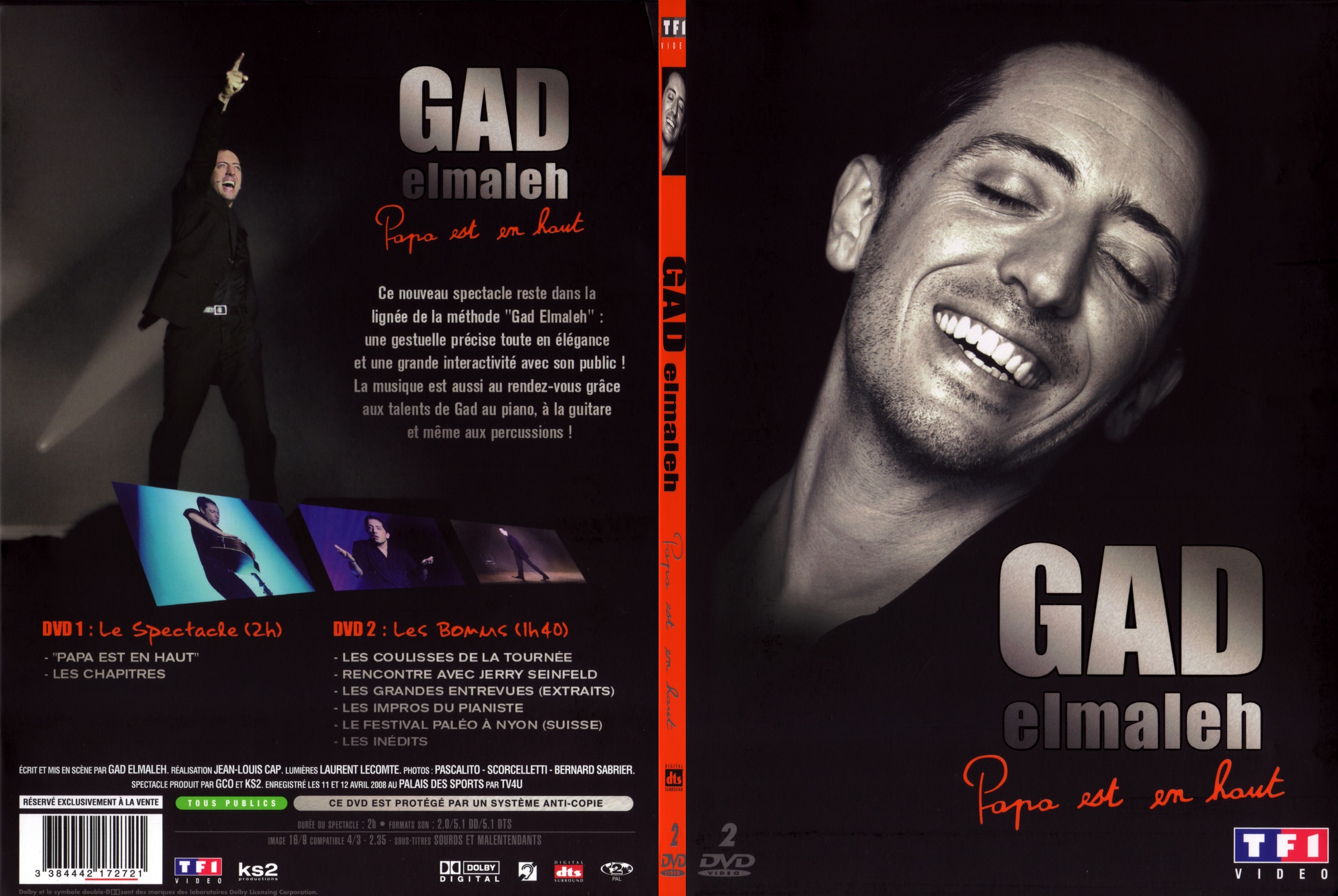 Jaquette DVD Gad Elmaleh - Papa est en haut - SLIM
