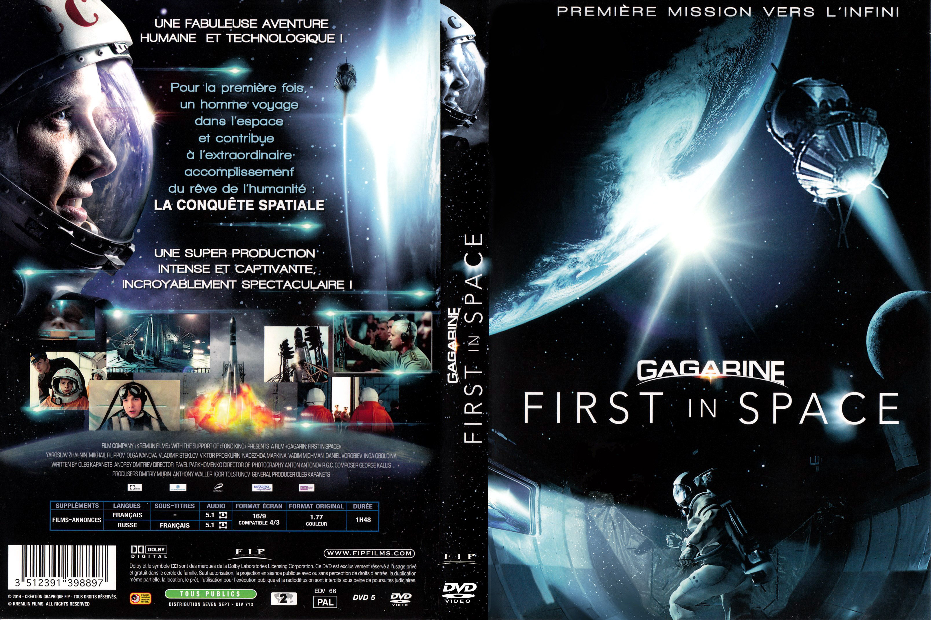 Jaquette DVD Gagarine First in space