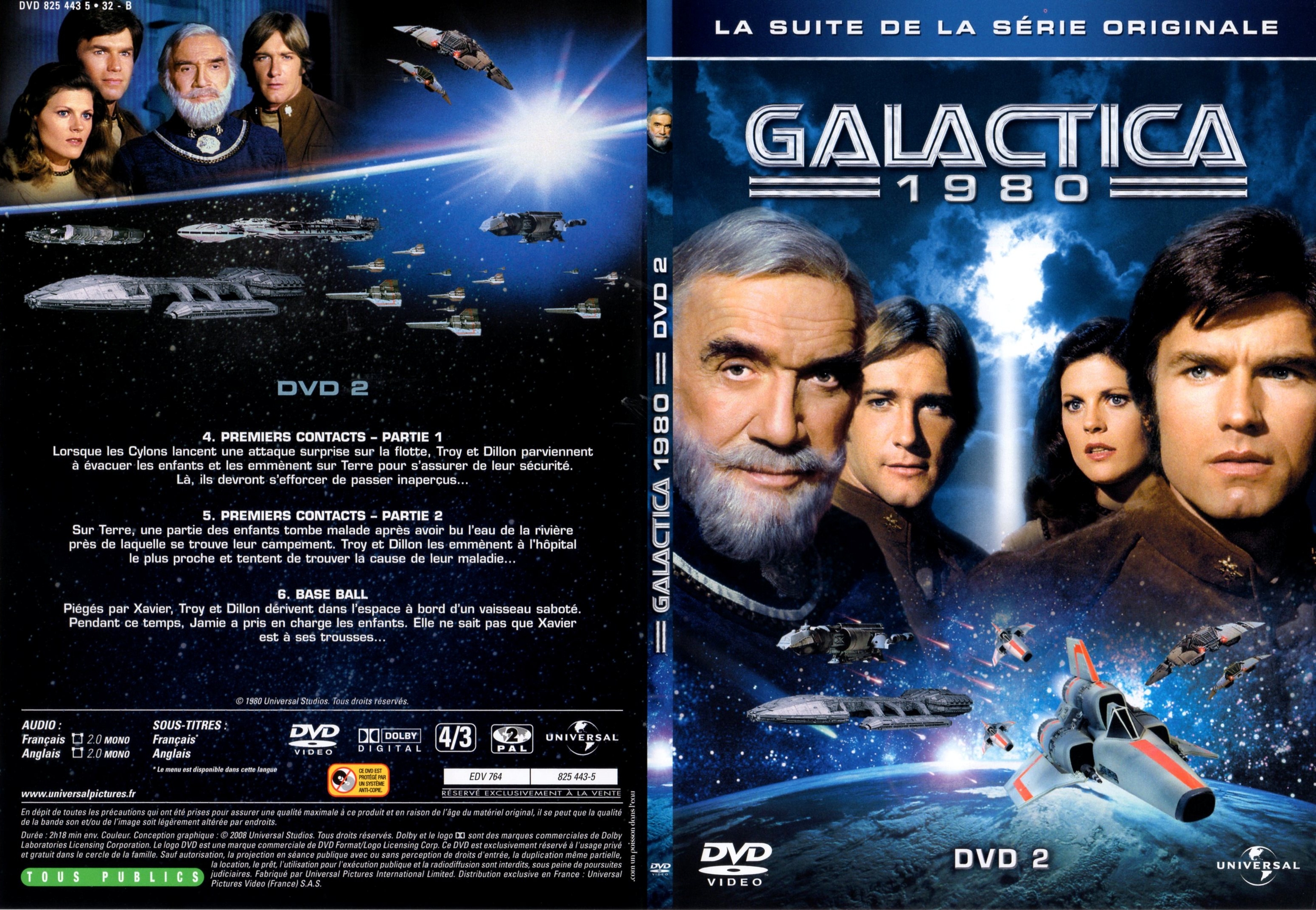 Jaquette DVD Galactica 1980 DVD 2