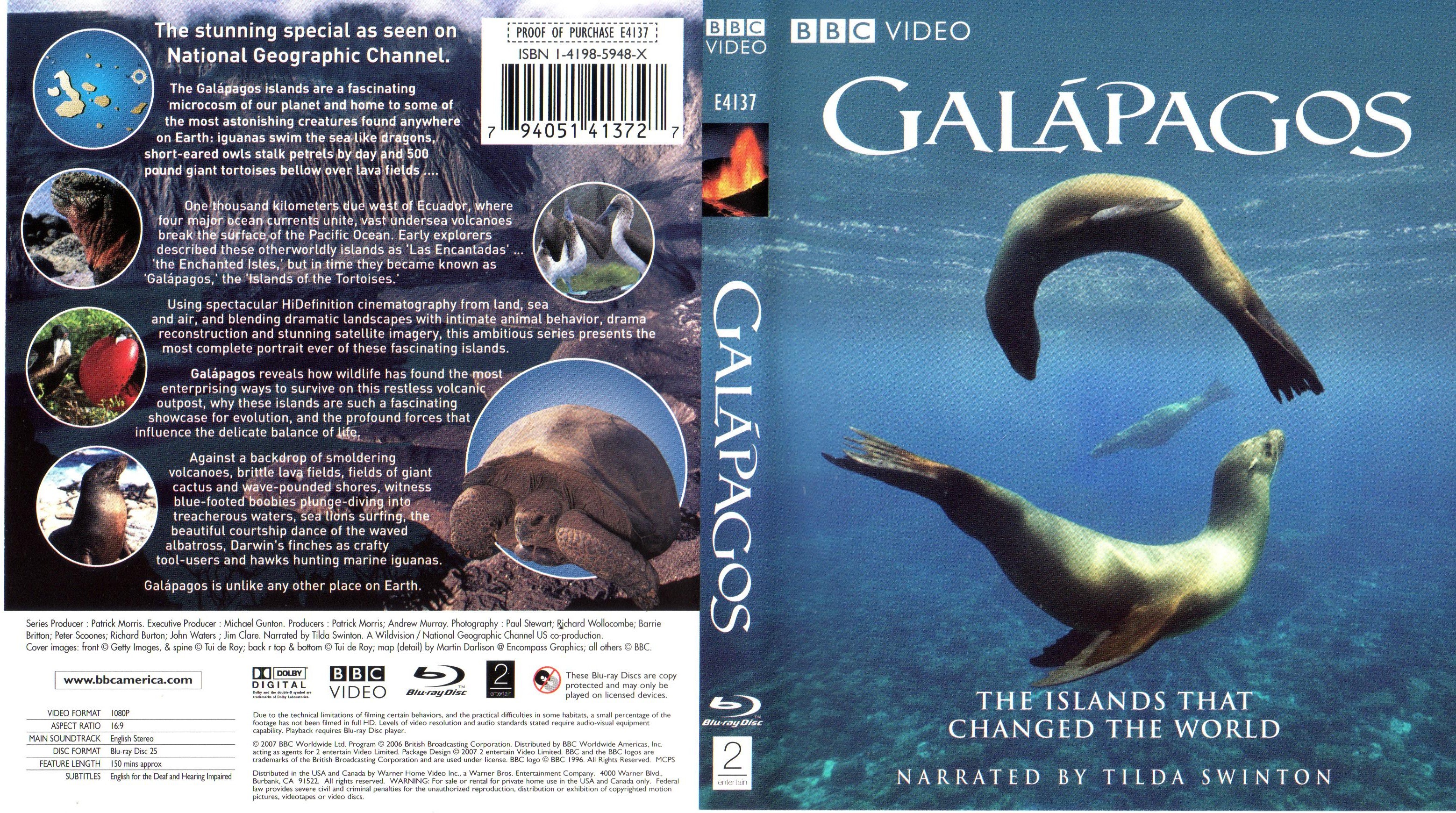 Jaquette DVD Galapagos (BLU-RAY)
