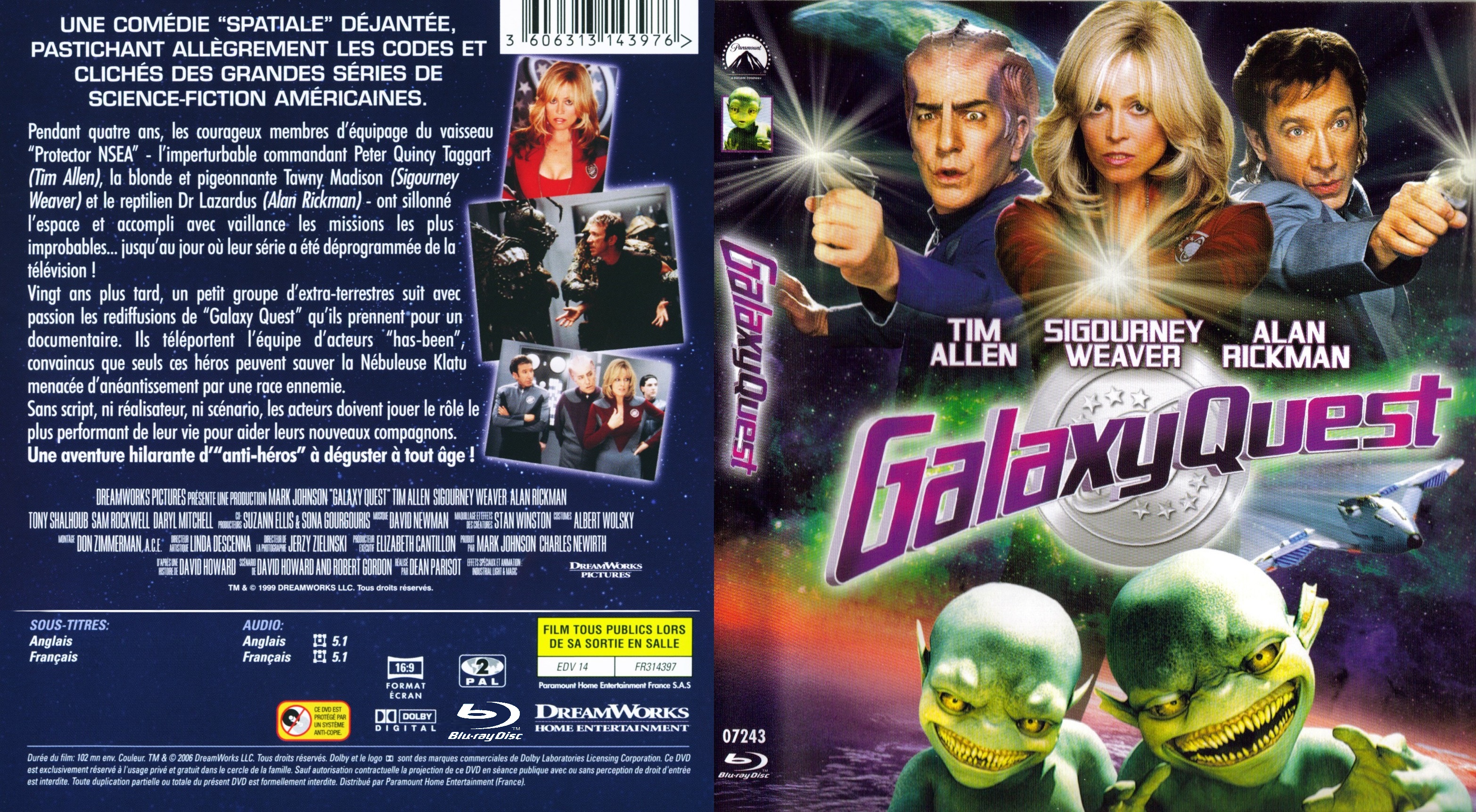 Jaquette DVD Galaxy Quest custom (BLU-RAY)