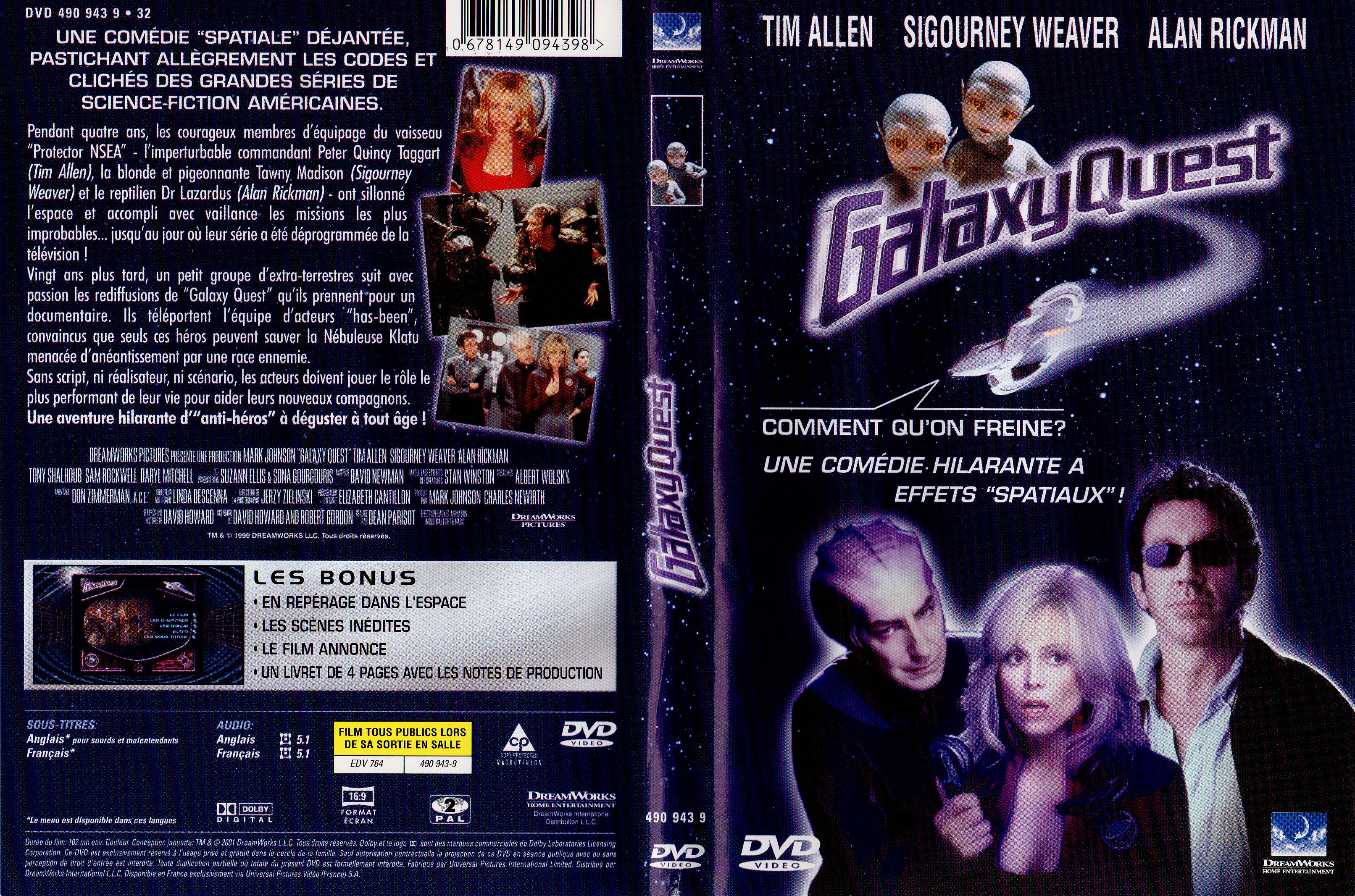 Jaquette DVD Galaxy Quest v2