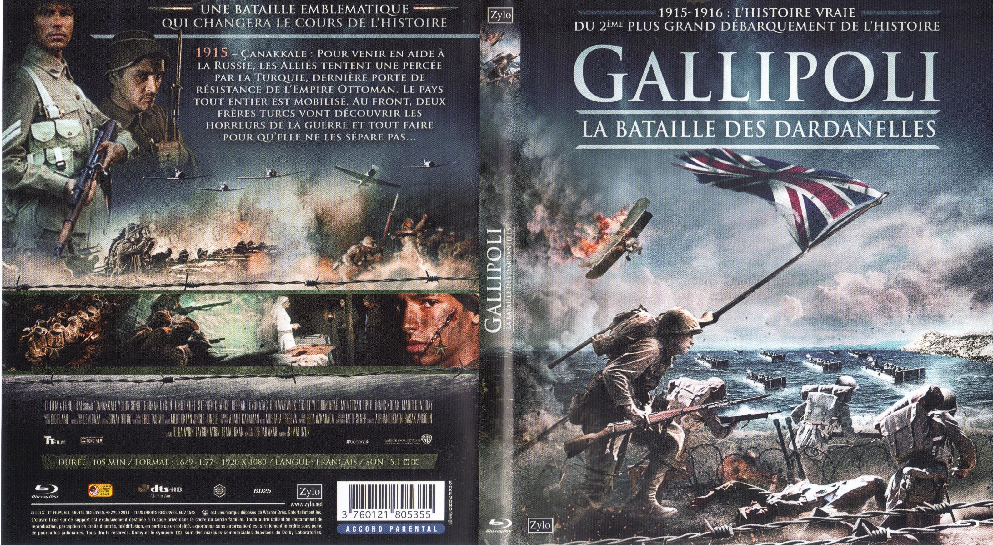 Jaquette DVD Gallipoli La bataille des dardanelles (BLU-RAY)