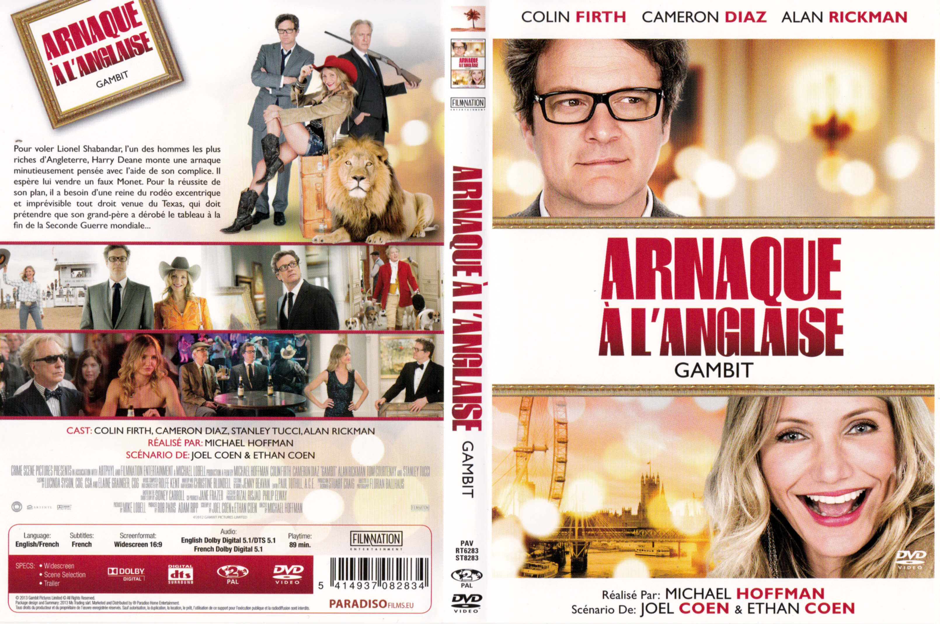 Jaquette DVD Gambit, arnaque  l