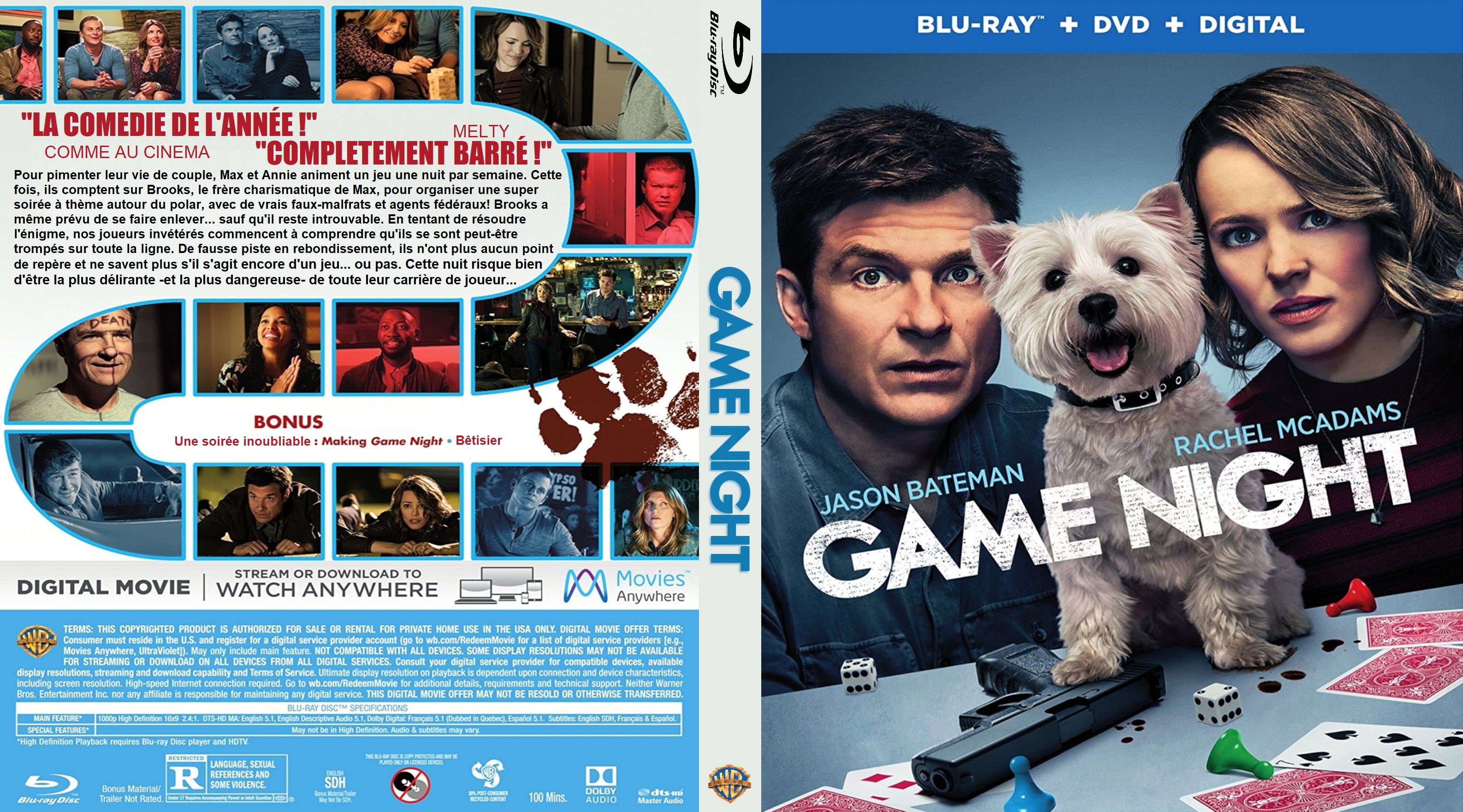 Jaquette DVD Game Night custom (BLU-RAY)