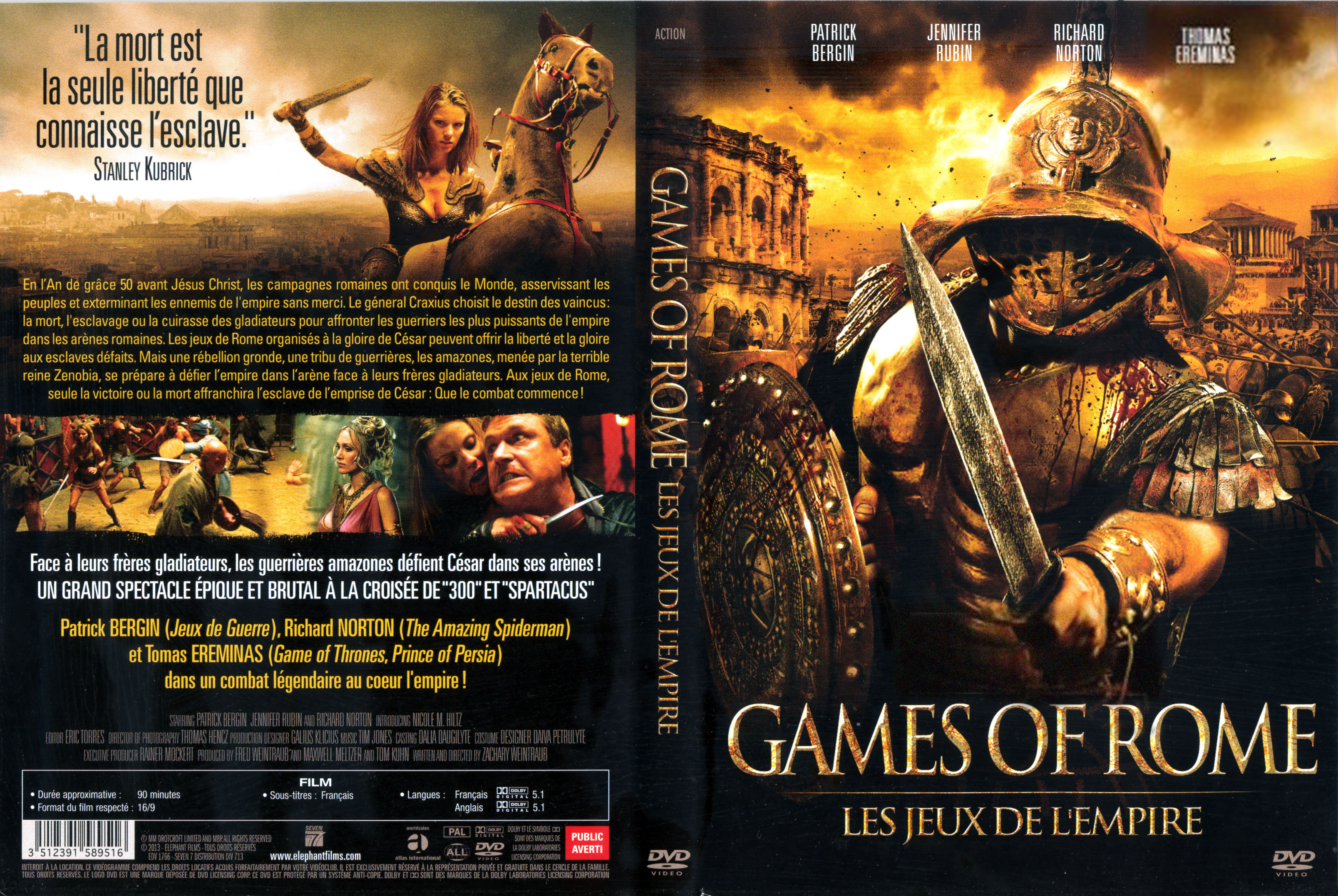 Jaquette DVD Games of Rome : Les jeux de l
