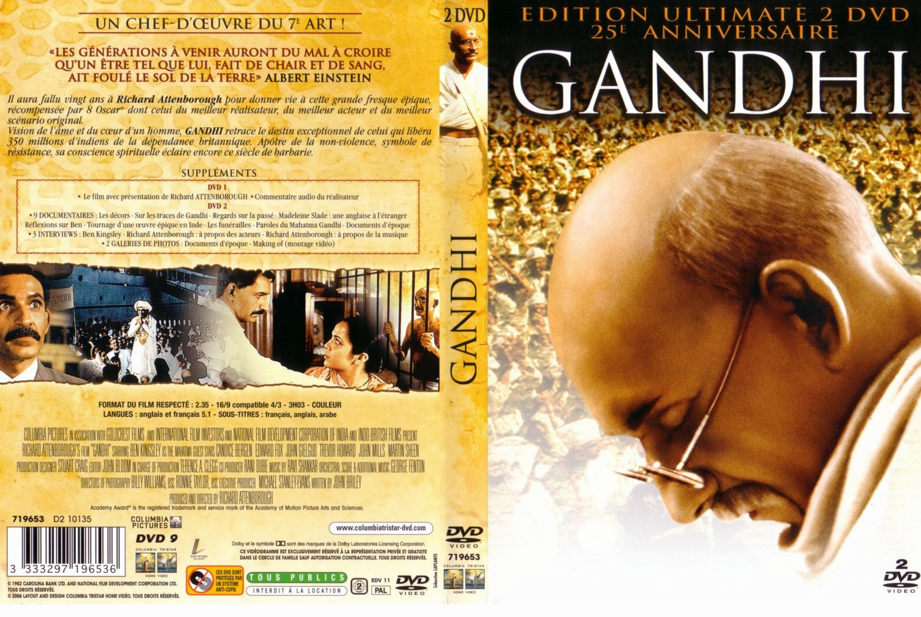 Jaquette DVD Gandhi v2