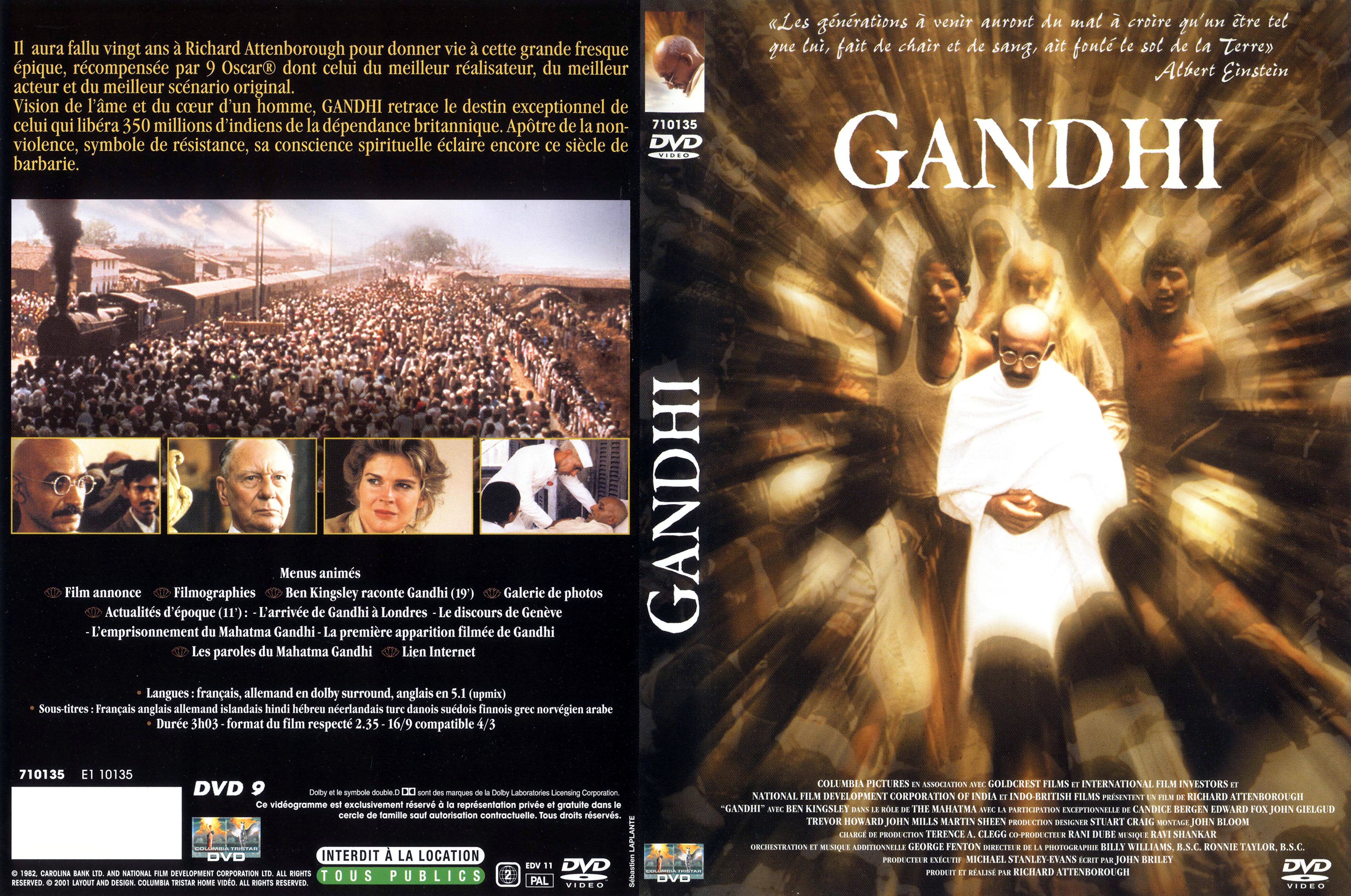 Jaquette DVD Gandhi v4
