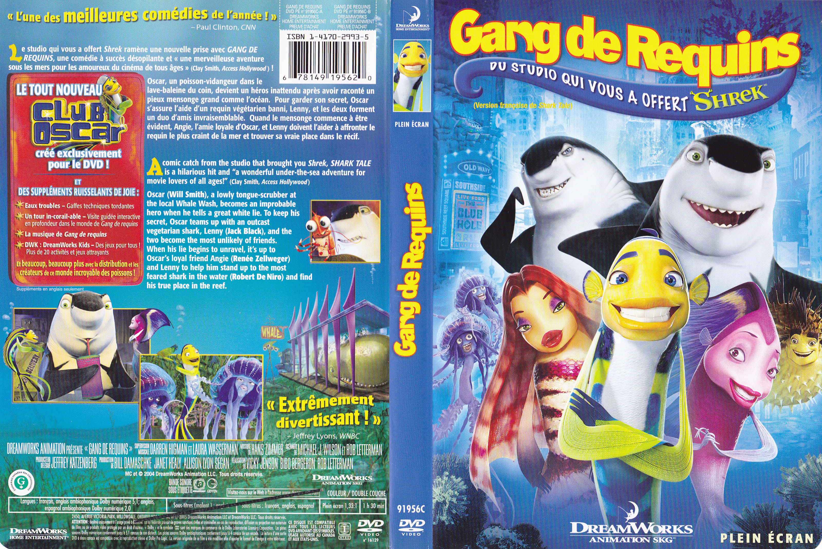 Jaquette DVD Gang de requins (Canadienne)