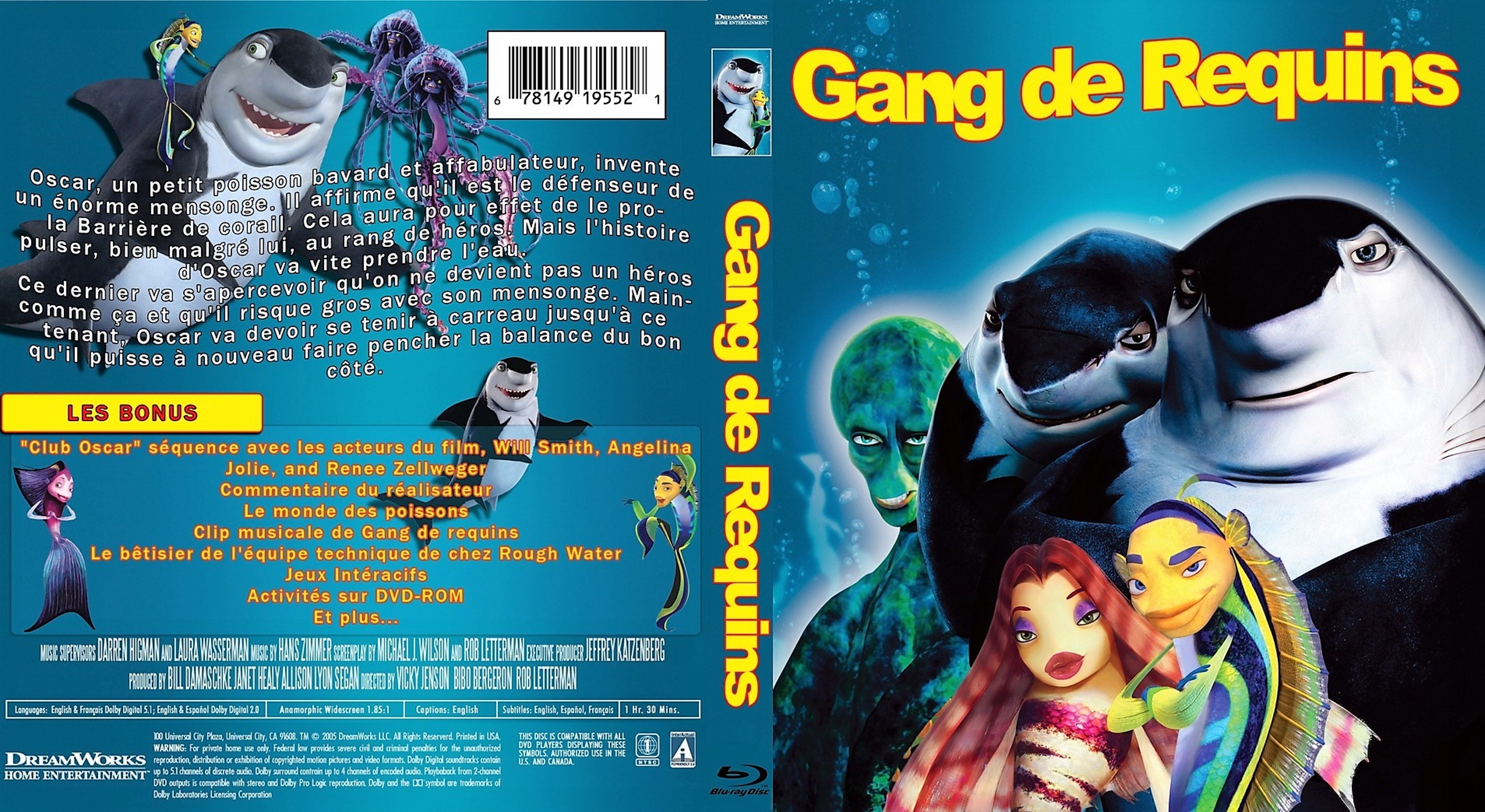 Jaquette DVD Gang de requins custom (BLU-RAY)