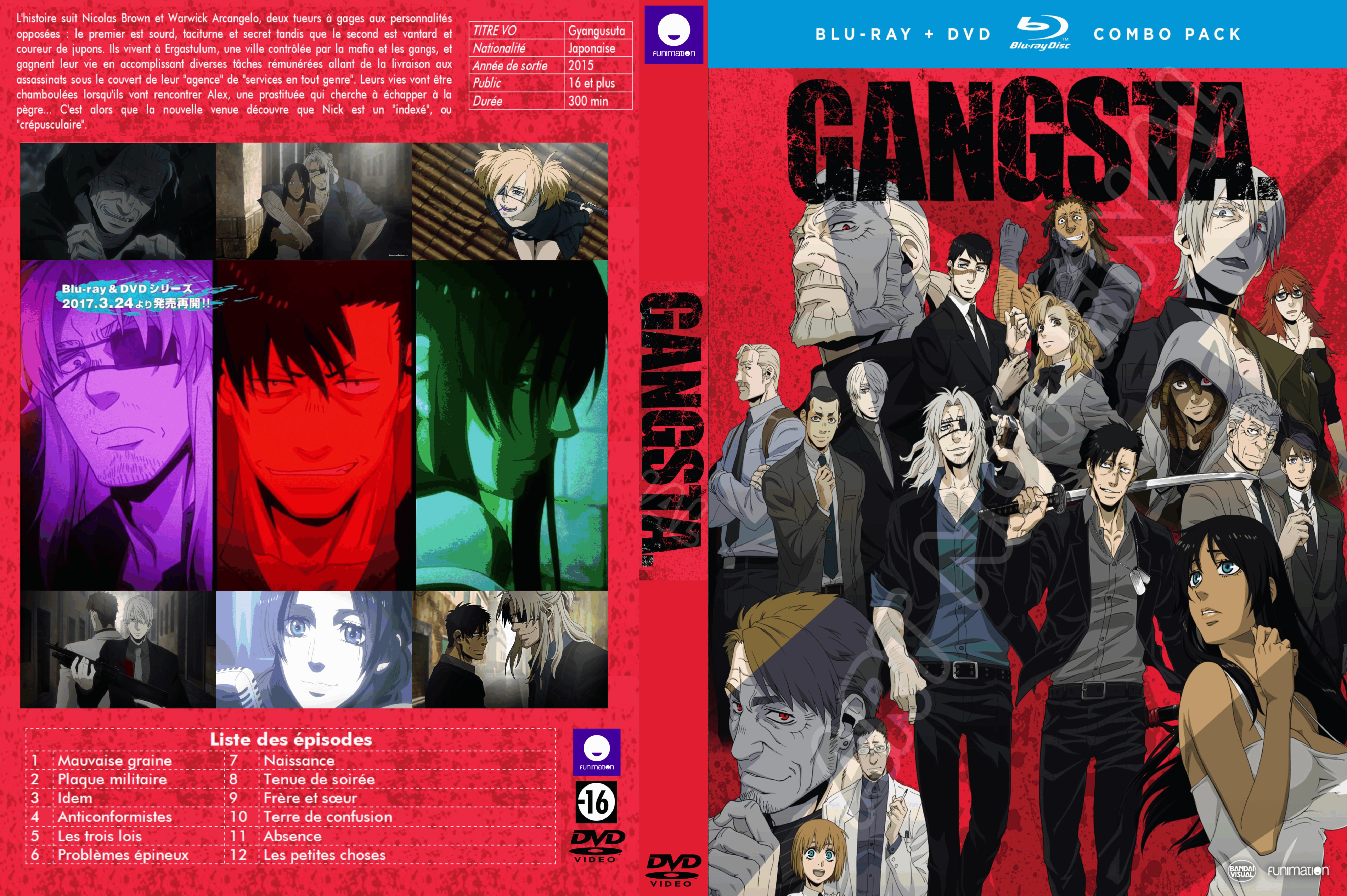 Jaquette DVD Gangsta custom (BLU-RAY)