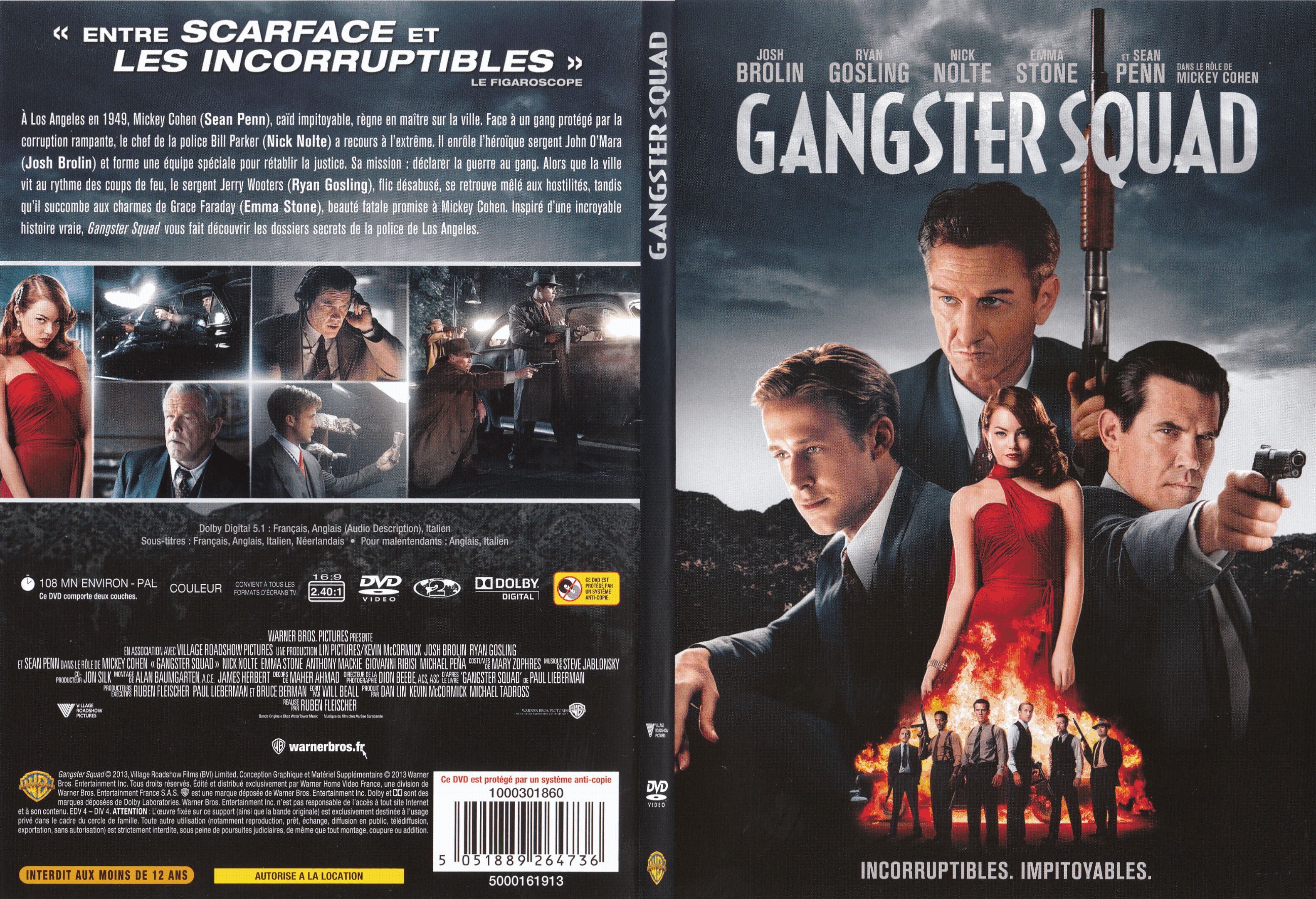 Jaquette DVD Gangster Squad - SLIM