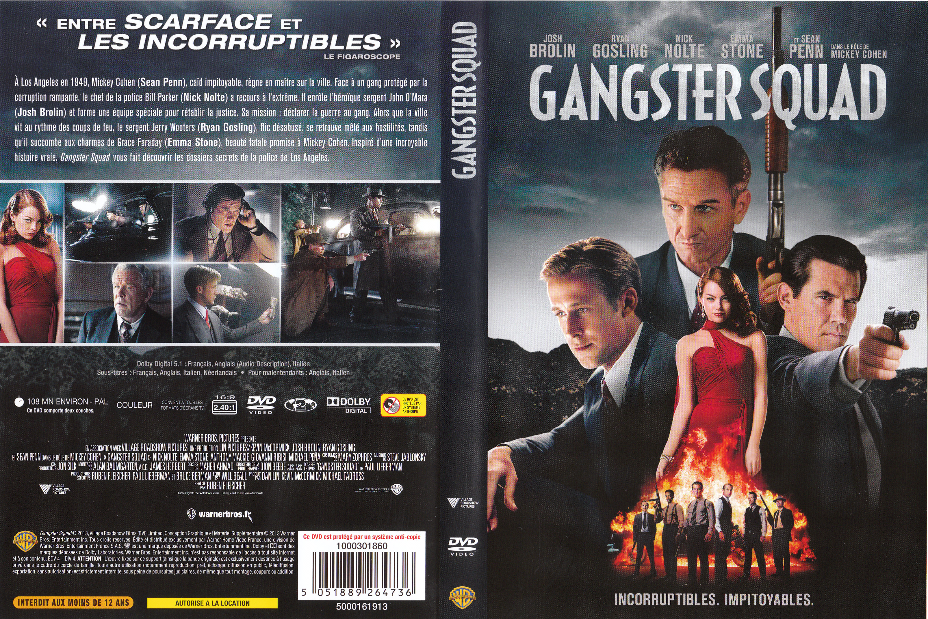 Jaquette DVD Gangster squad