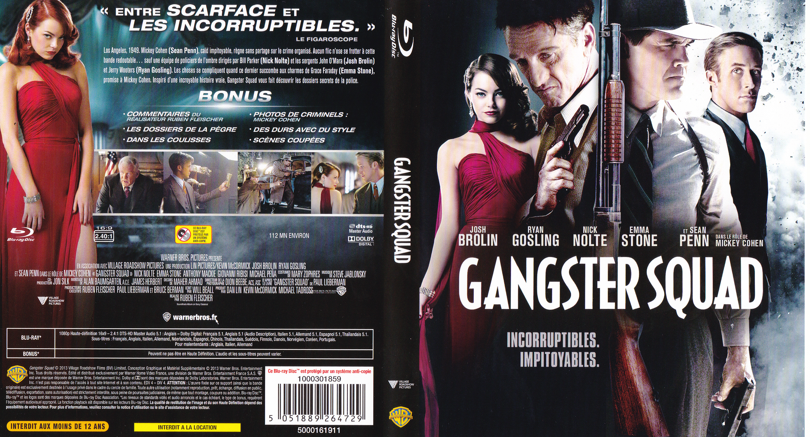 Jaquette DVD Gangster squad (BLU-RAY)