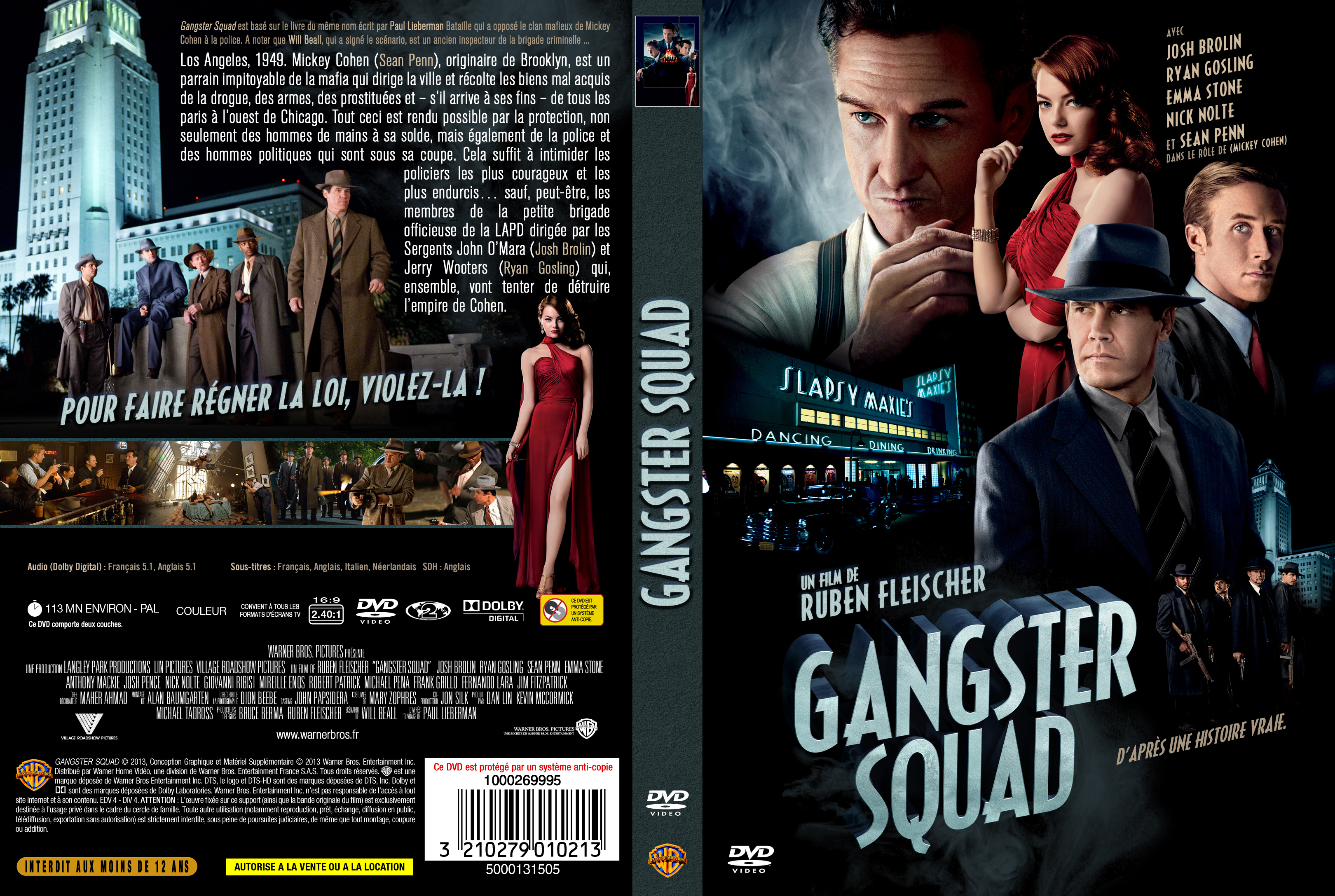 Jaquette DVD Gangster squad custom v2