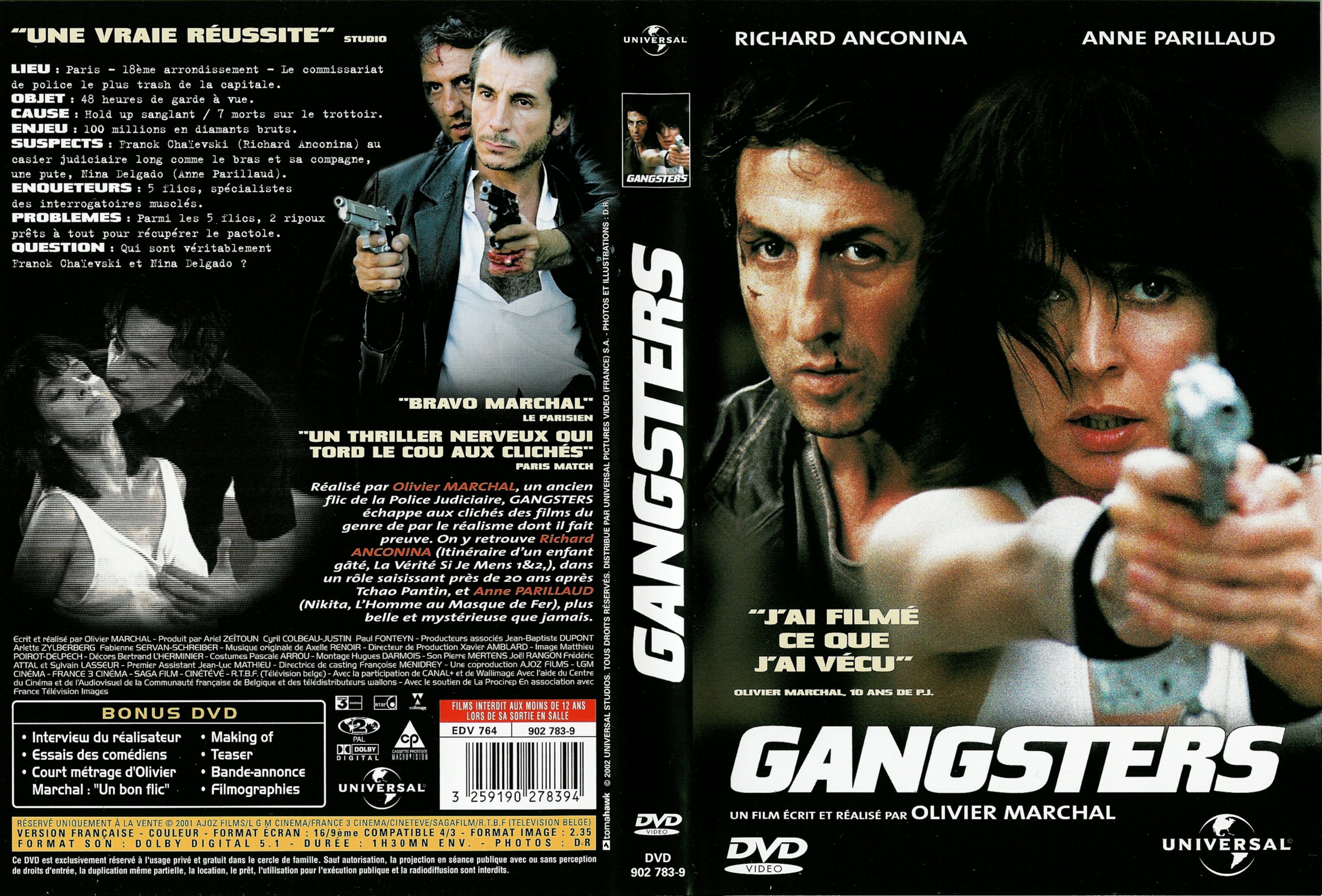 Jaquette DVD Gangsters