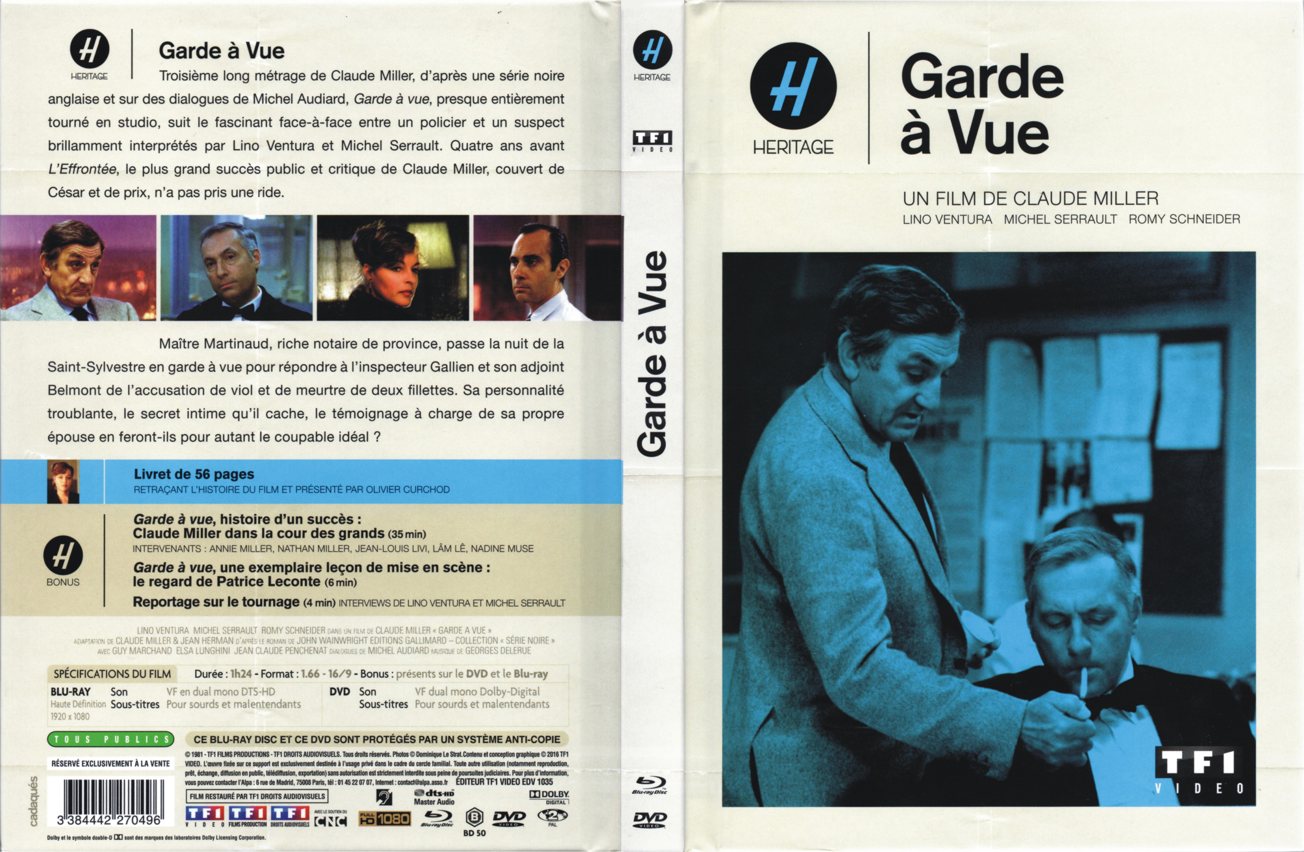 Jaquette DVD Garde  vue (BLU-RAY)