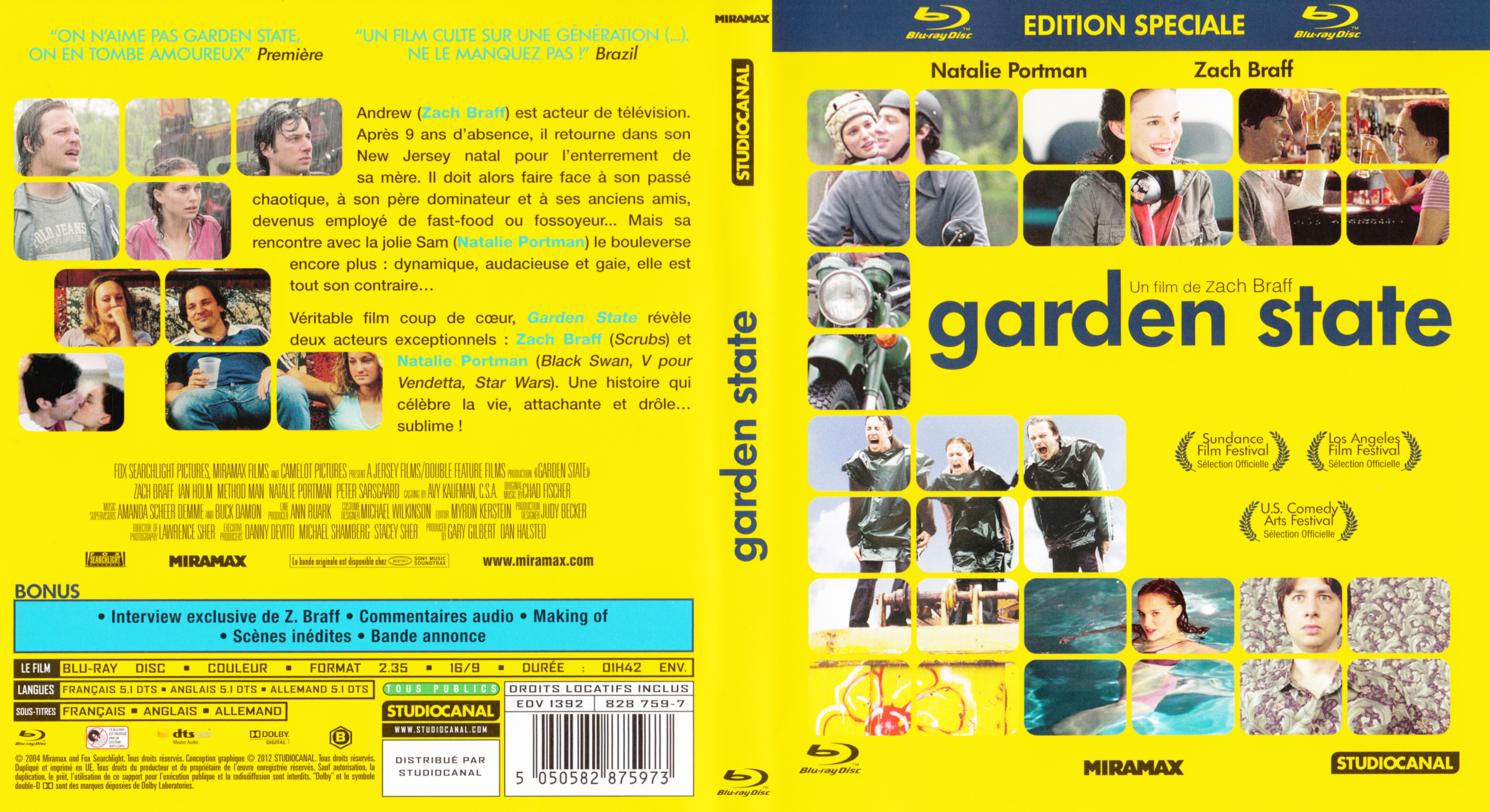 Jaquette DVD Garden state (BLU-RAY)