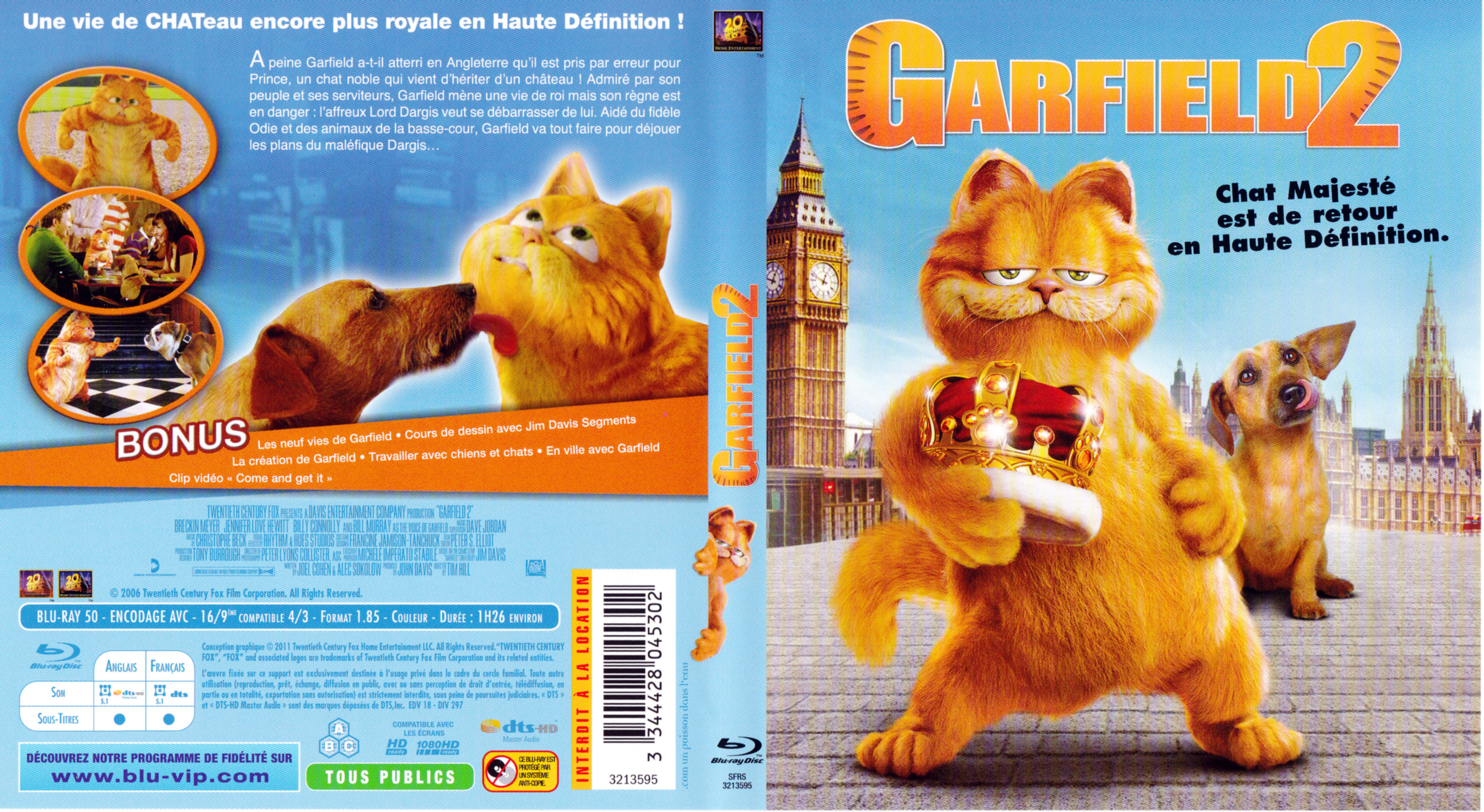 Jaquette DVD Garfield 2 (BLU-RAY)