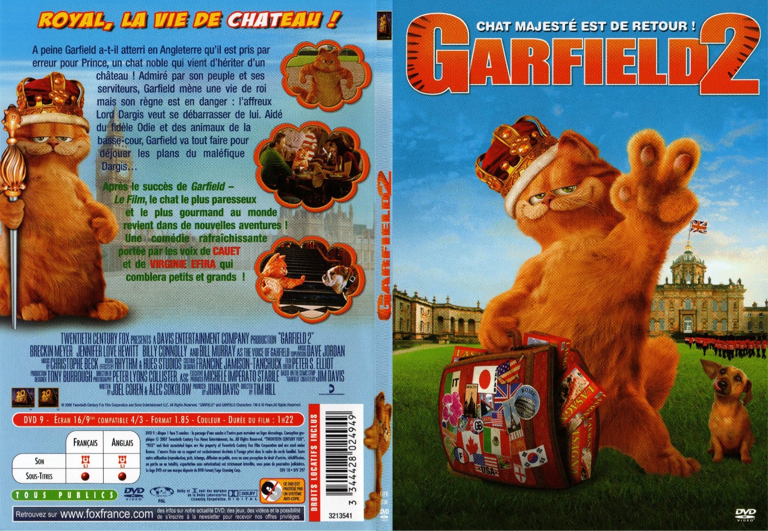 Jaquette DVD Garfield 2 - SLIM