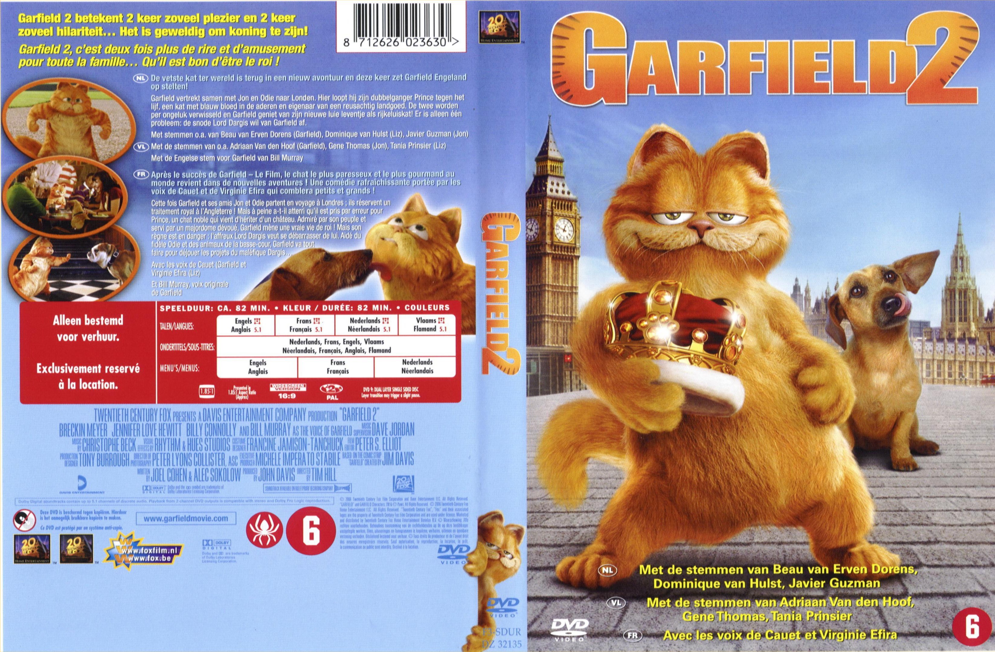 Jaquette DVD Garfield 2 v2