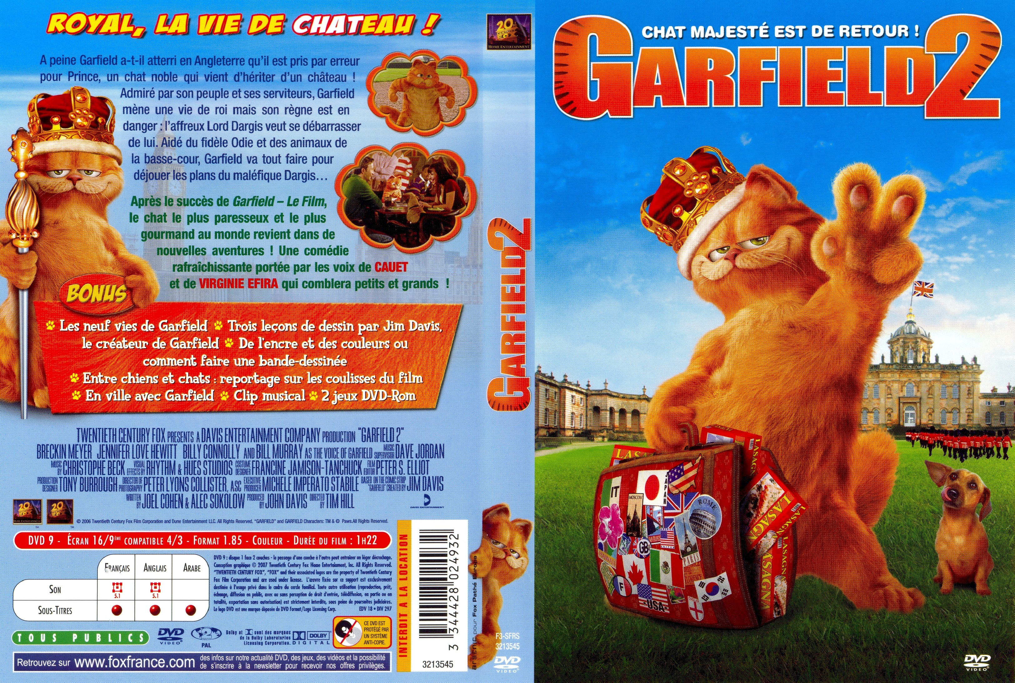Jaquette DVD Garfield 2 v3