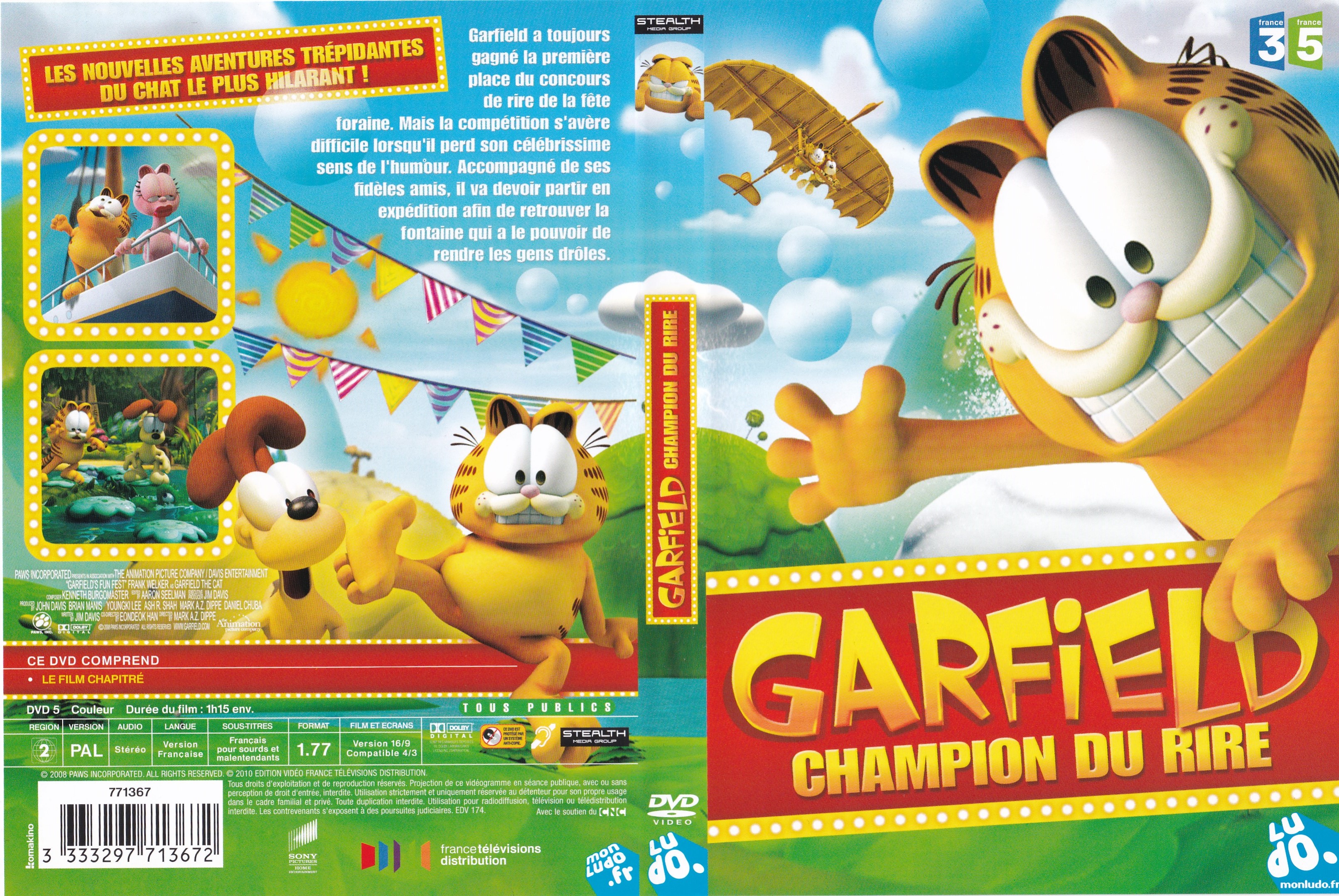 Jaquette DVD Garfield Champion du Rire