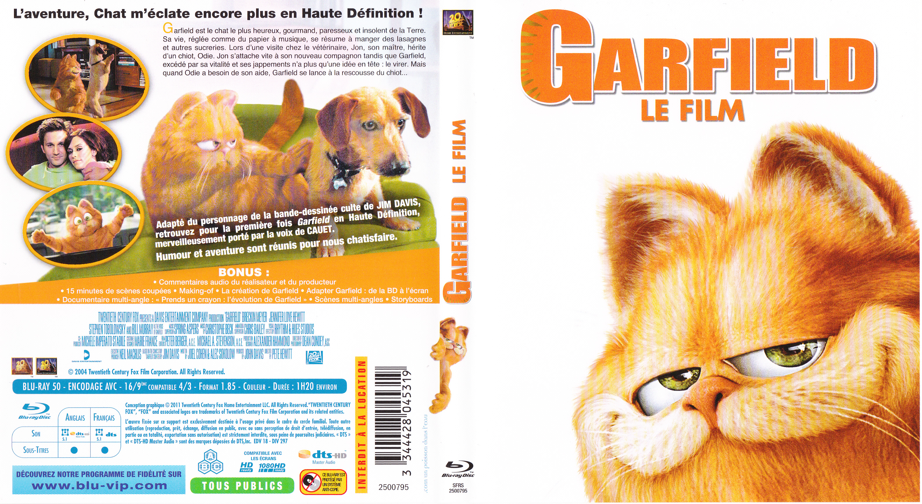 Jaquette DVD Garfield (BLU-RAY)