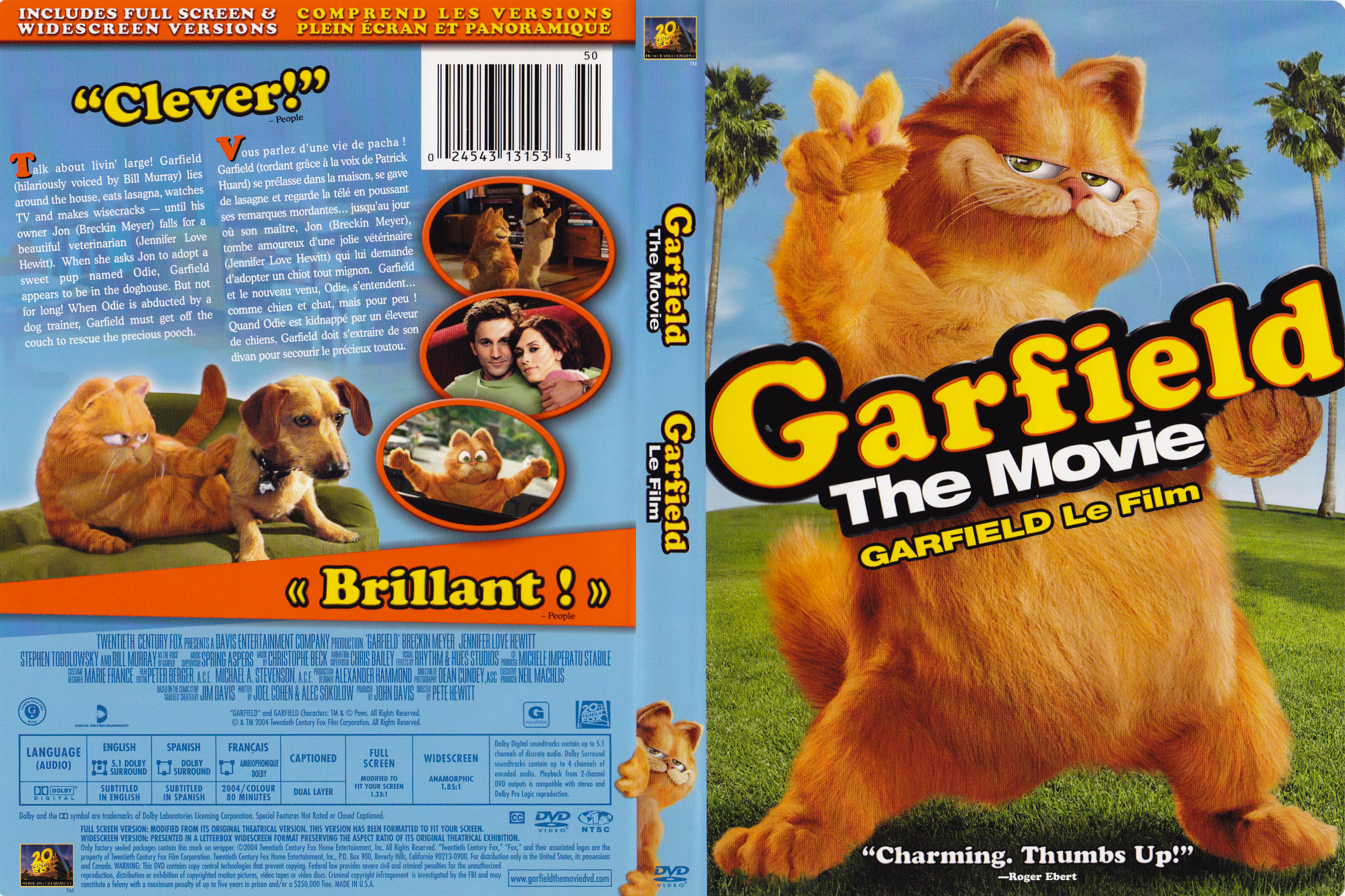 Jaquette DVD Garfield (Canadienne)