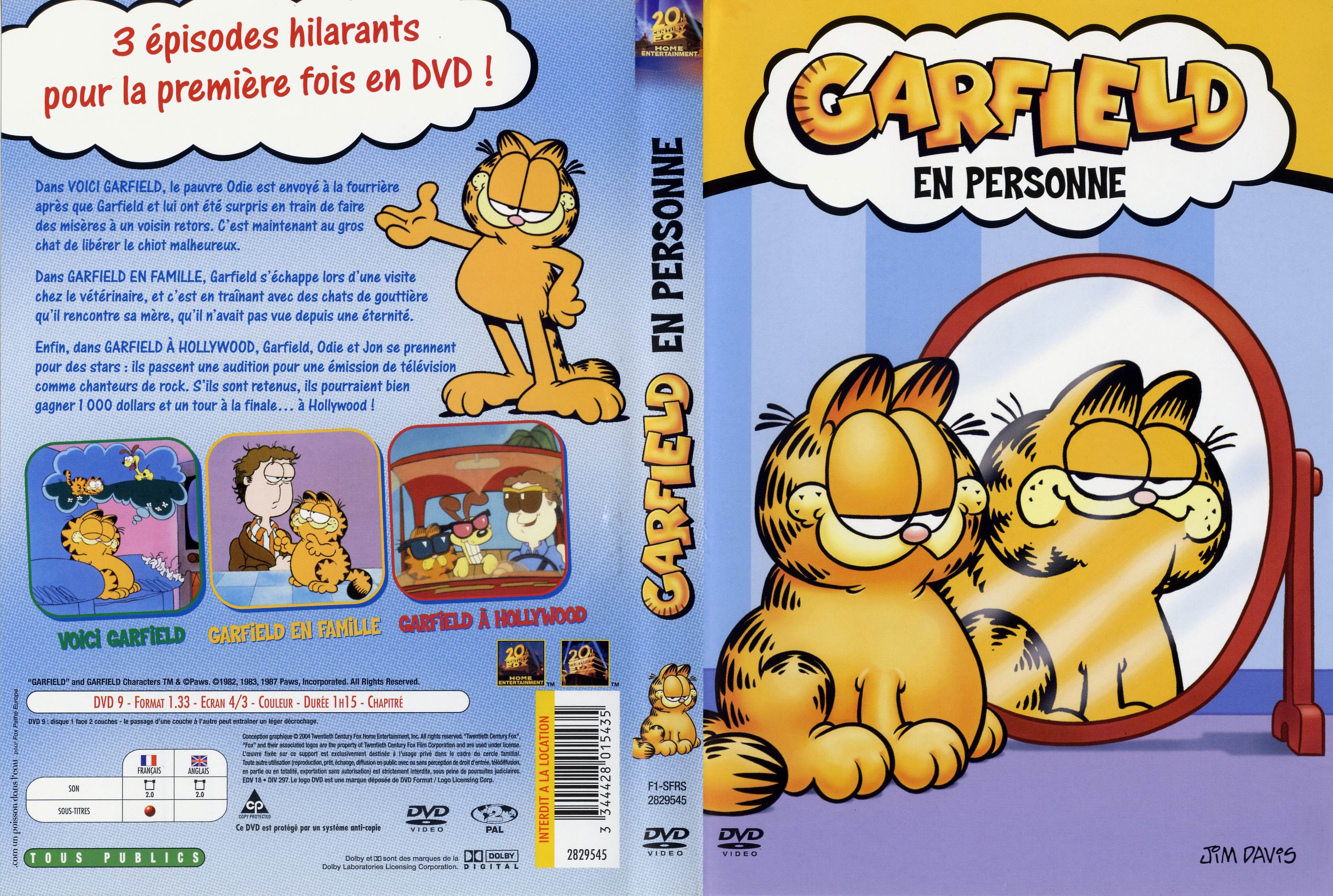 Jaquette DVD Garfield en personne