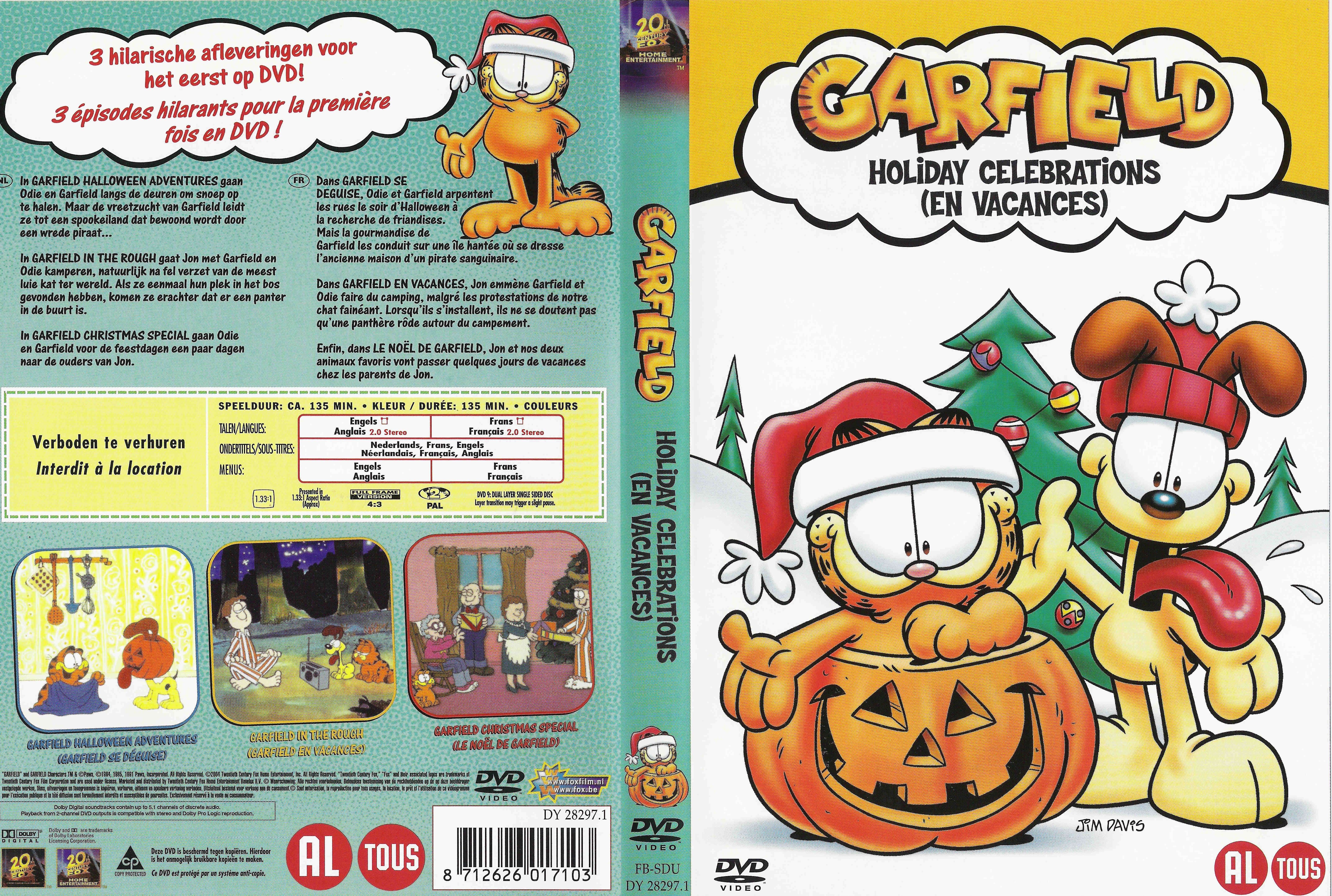 Jaquette DVD Garfield en vacances