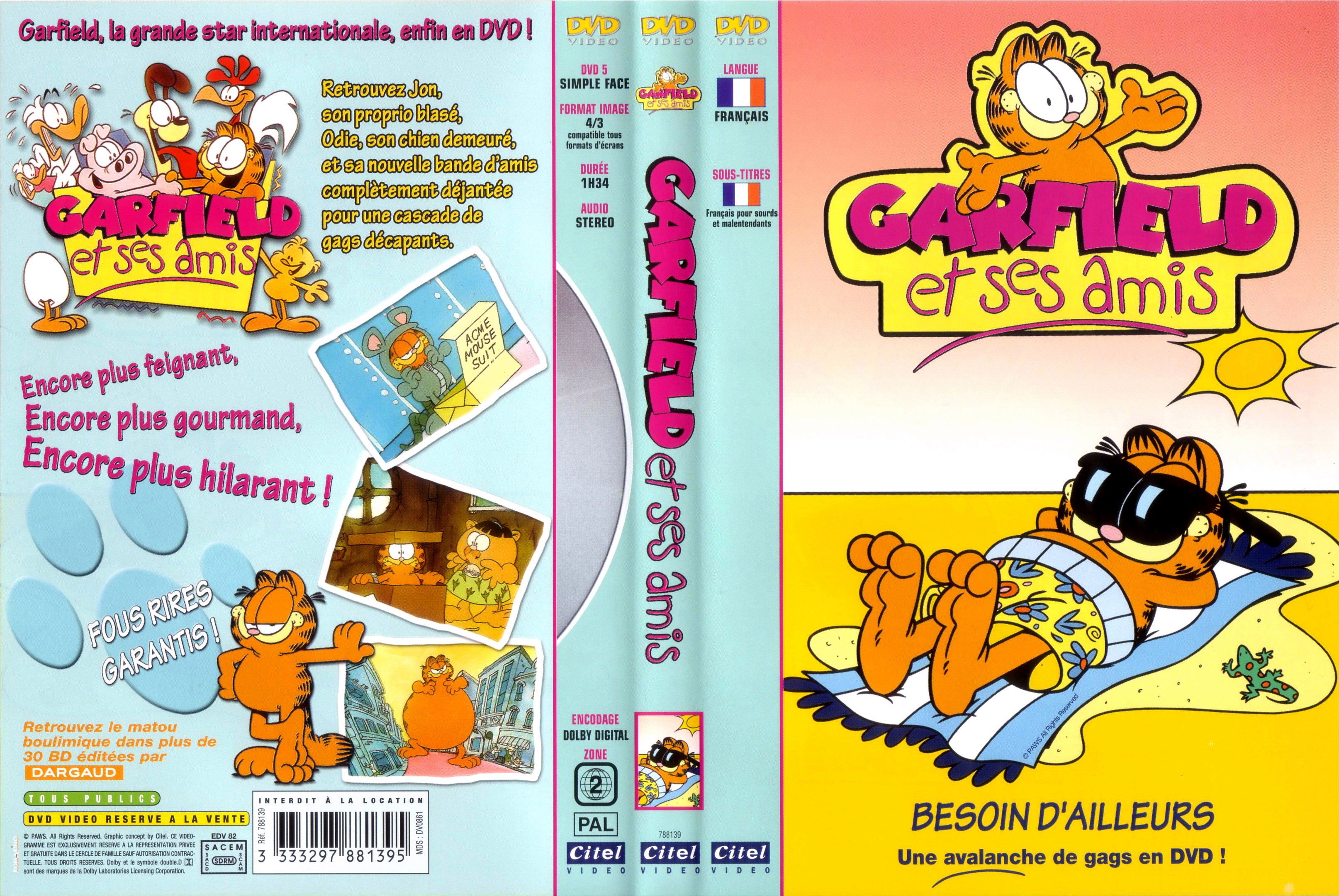 Jaquette DVD Garfield et ses amis - besoin d
