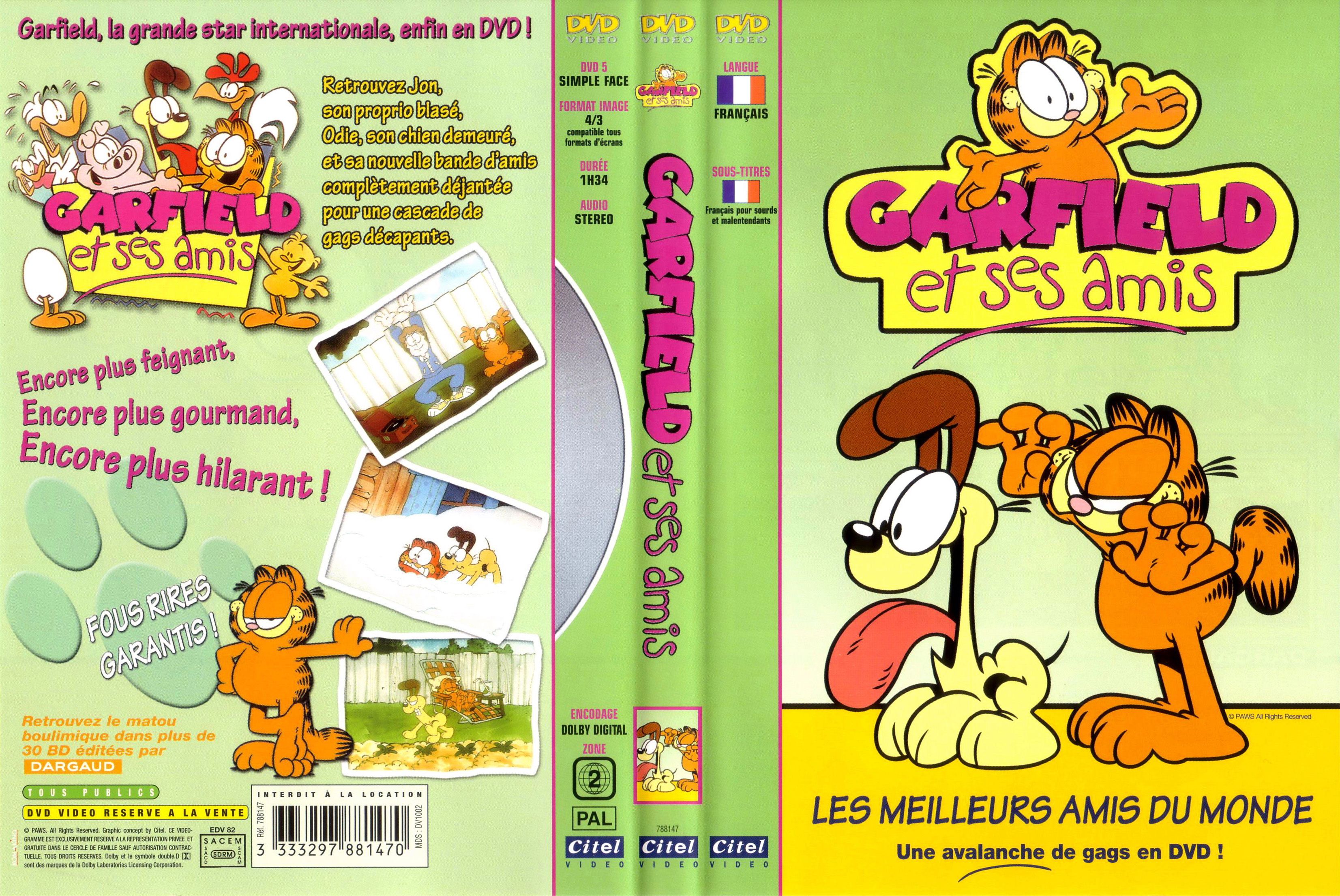 Jaquette DVD Garfield et ses amis - les meilleurs amis du monde