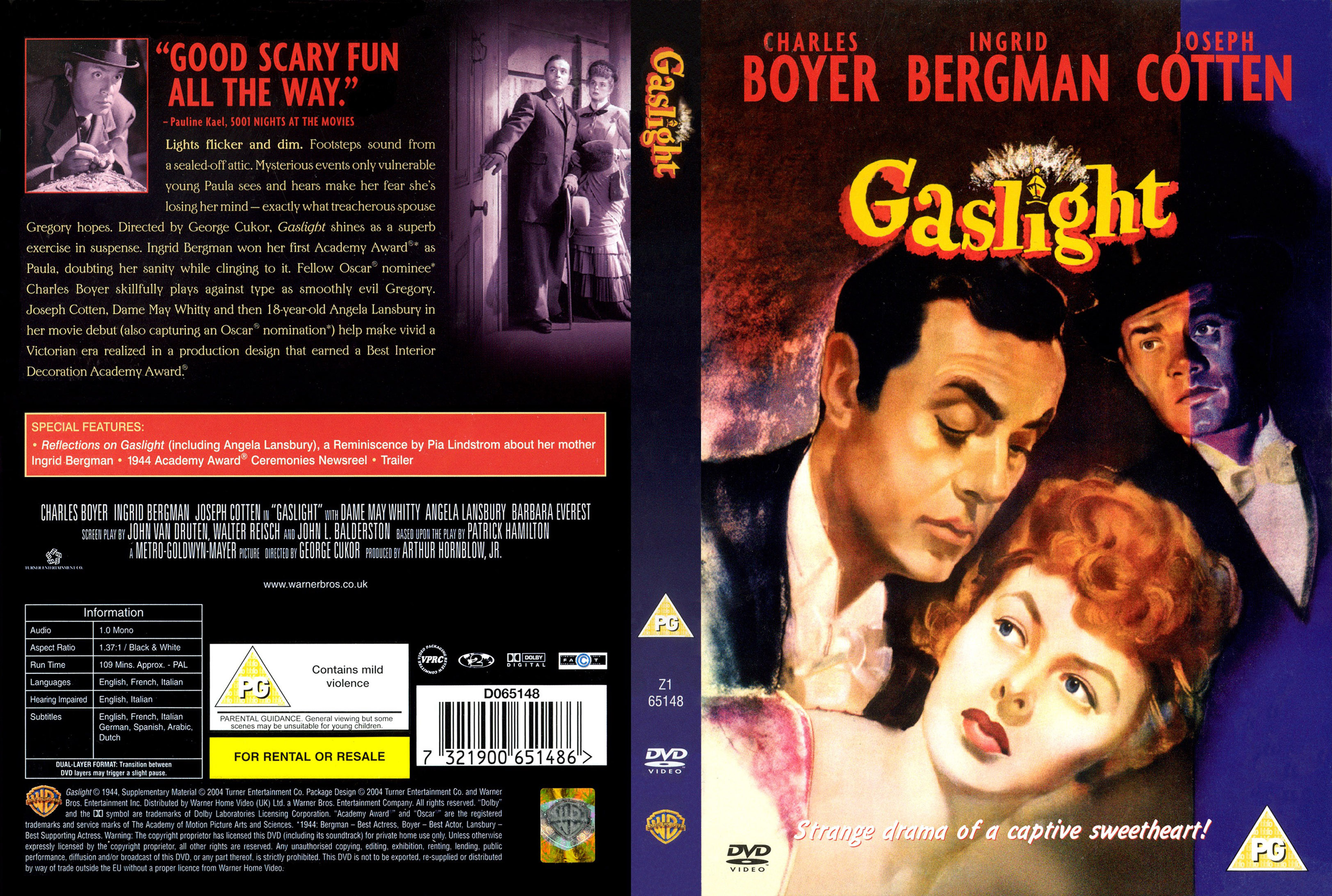 Jaquette DVD Gaslight Hantise 1944 Zone 1