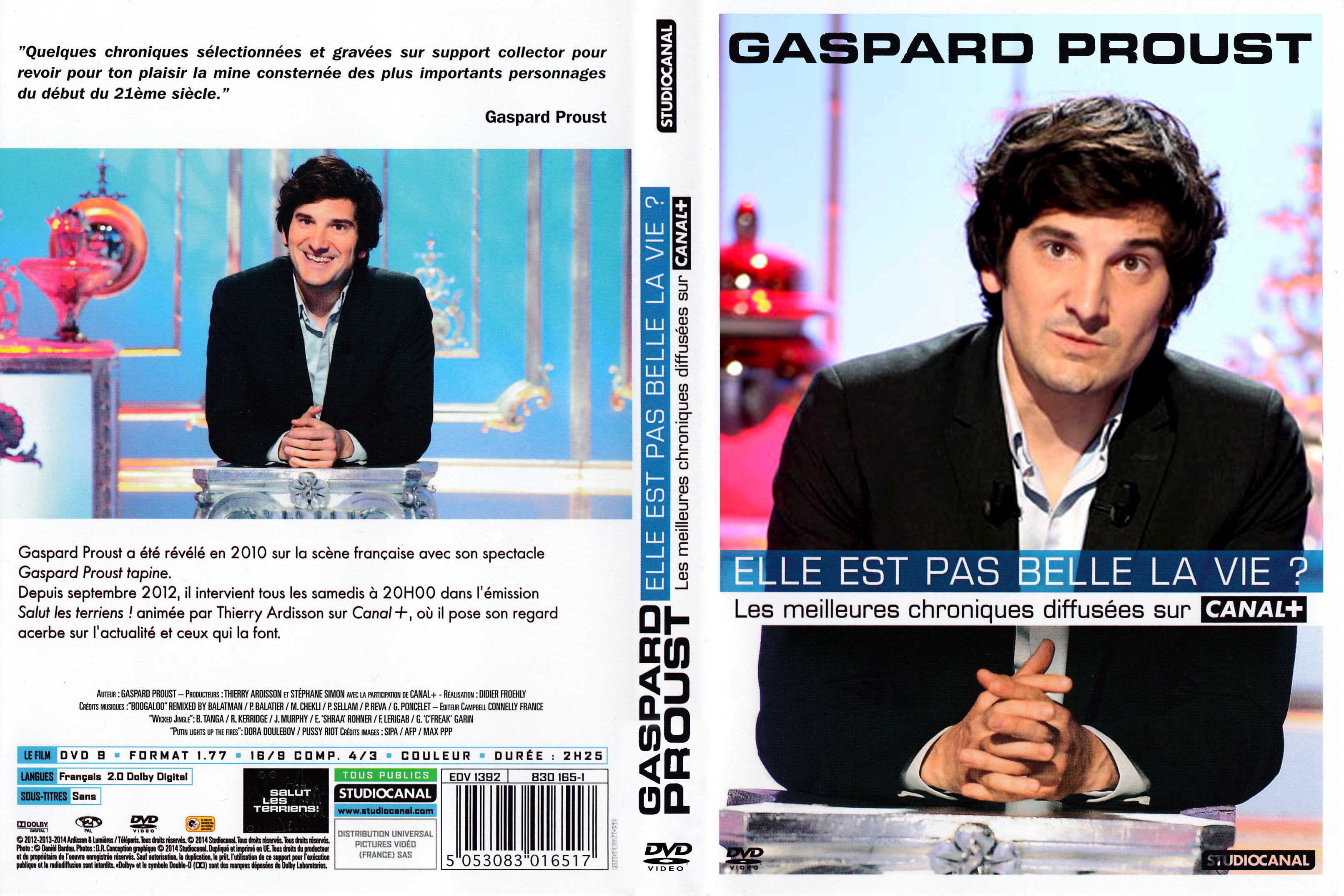 Jaquette DVD Gaspard Proust - Elle est pas belle la vie