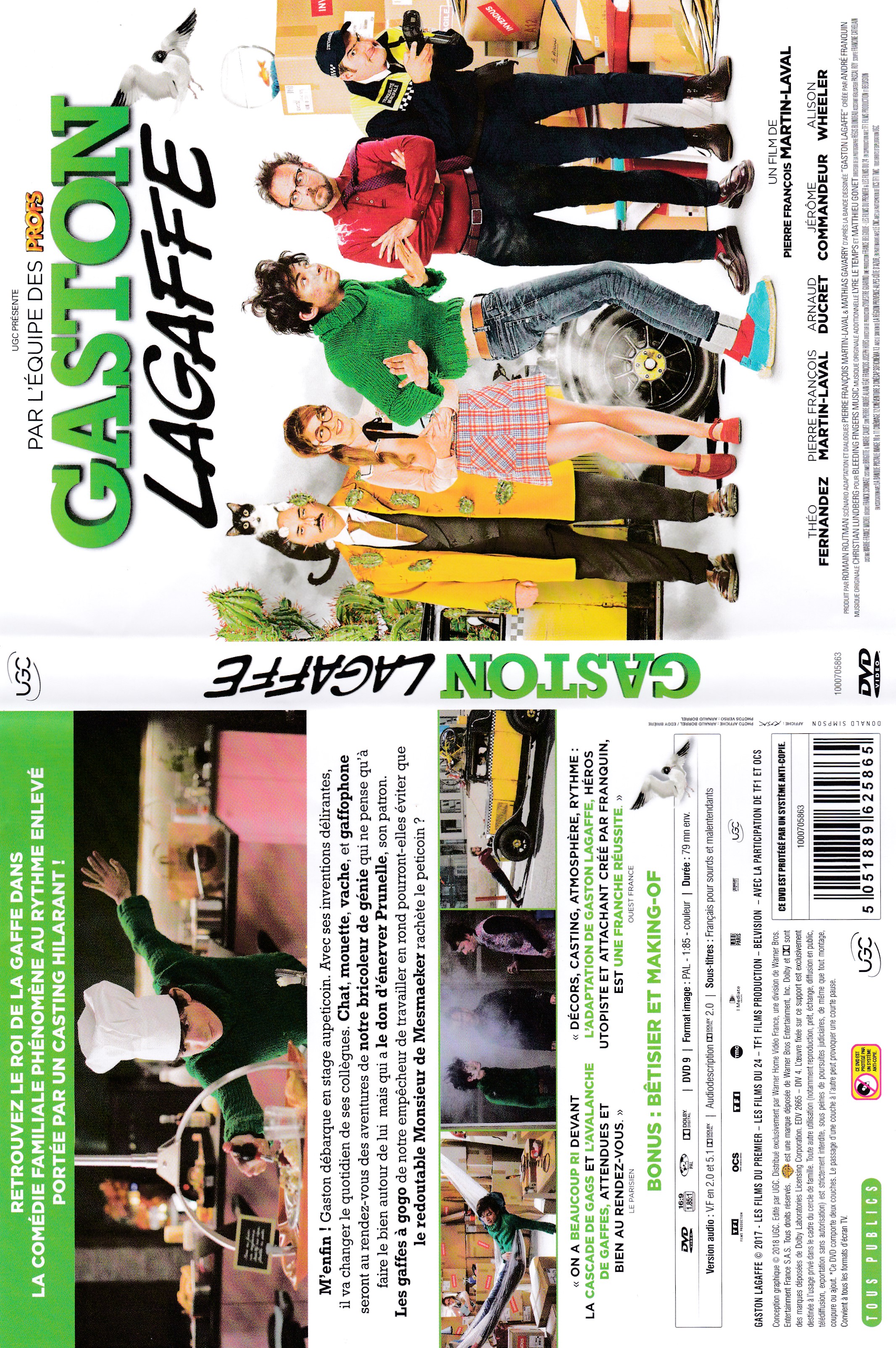 Jaquette DVD Gaston Lagaffe