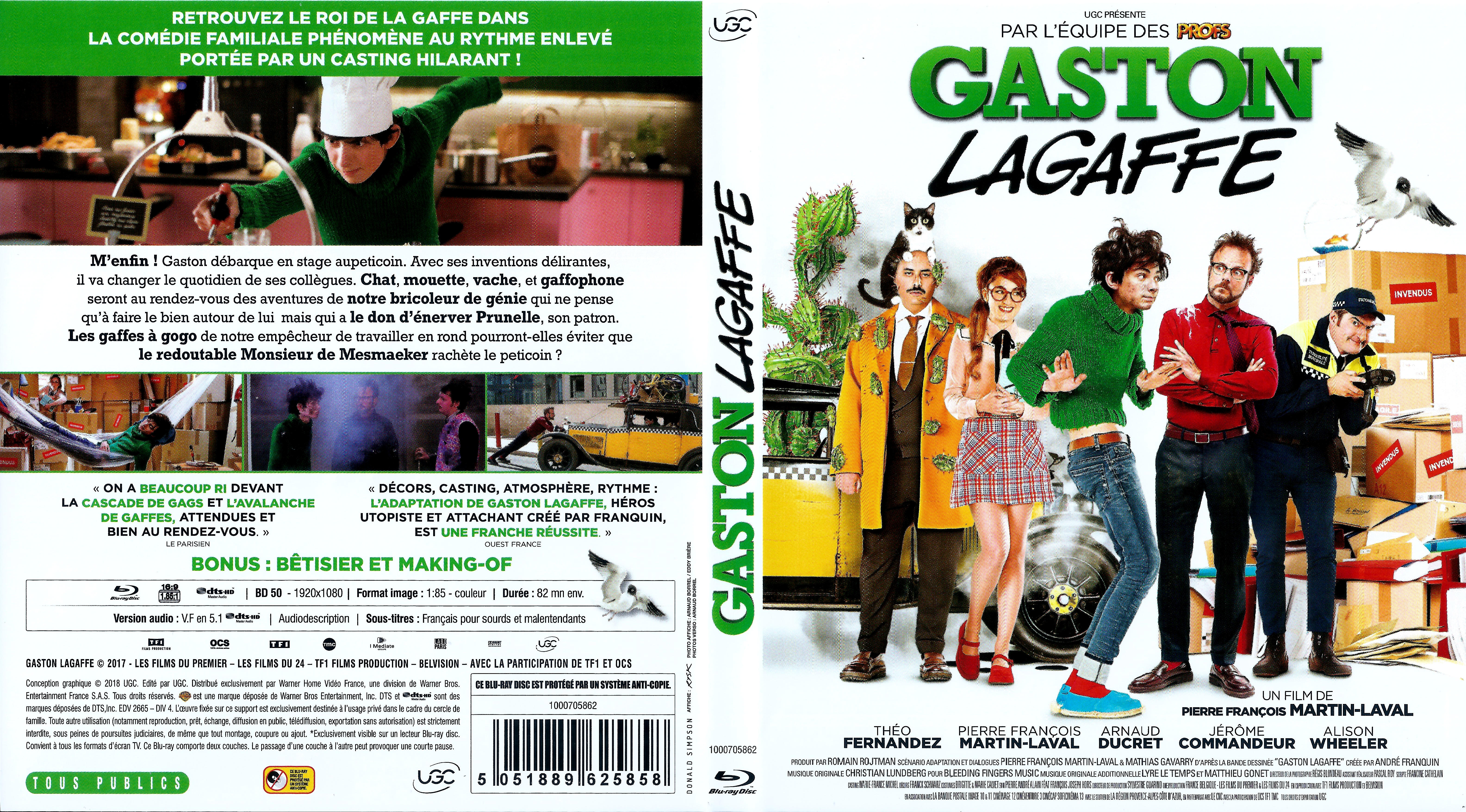 Jaquette DVD Gaston Lagaffe (BLU-RAY)