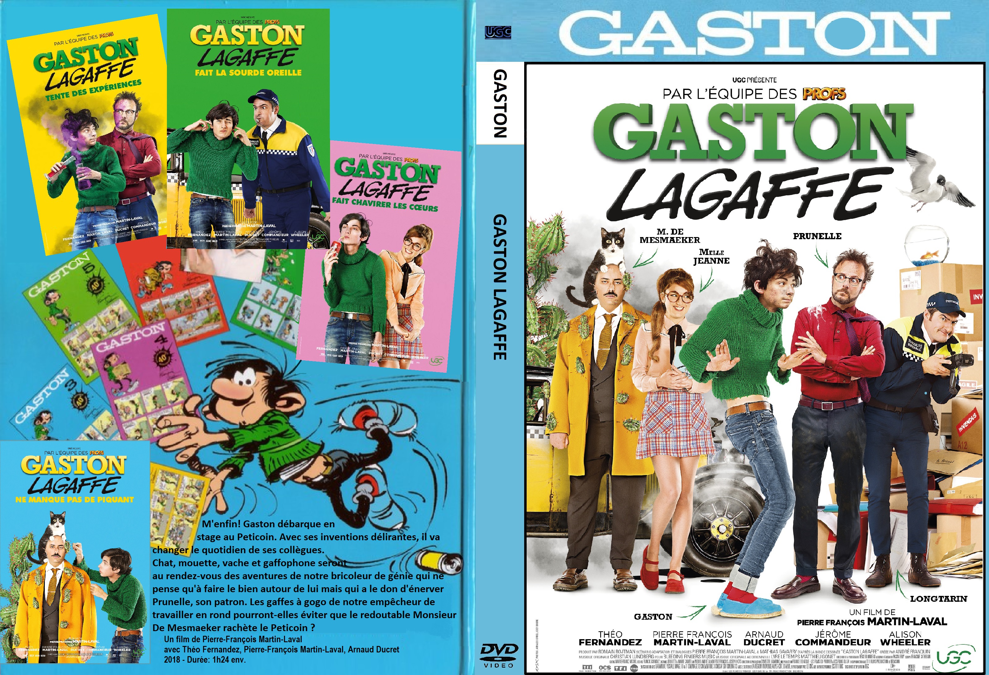Jaquette DVD Gaston Lagaffe custom