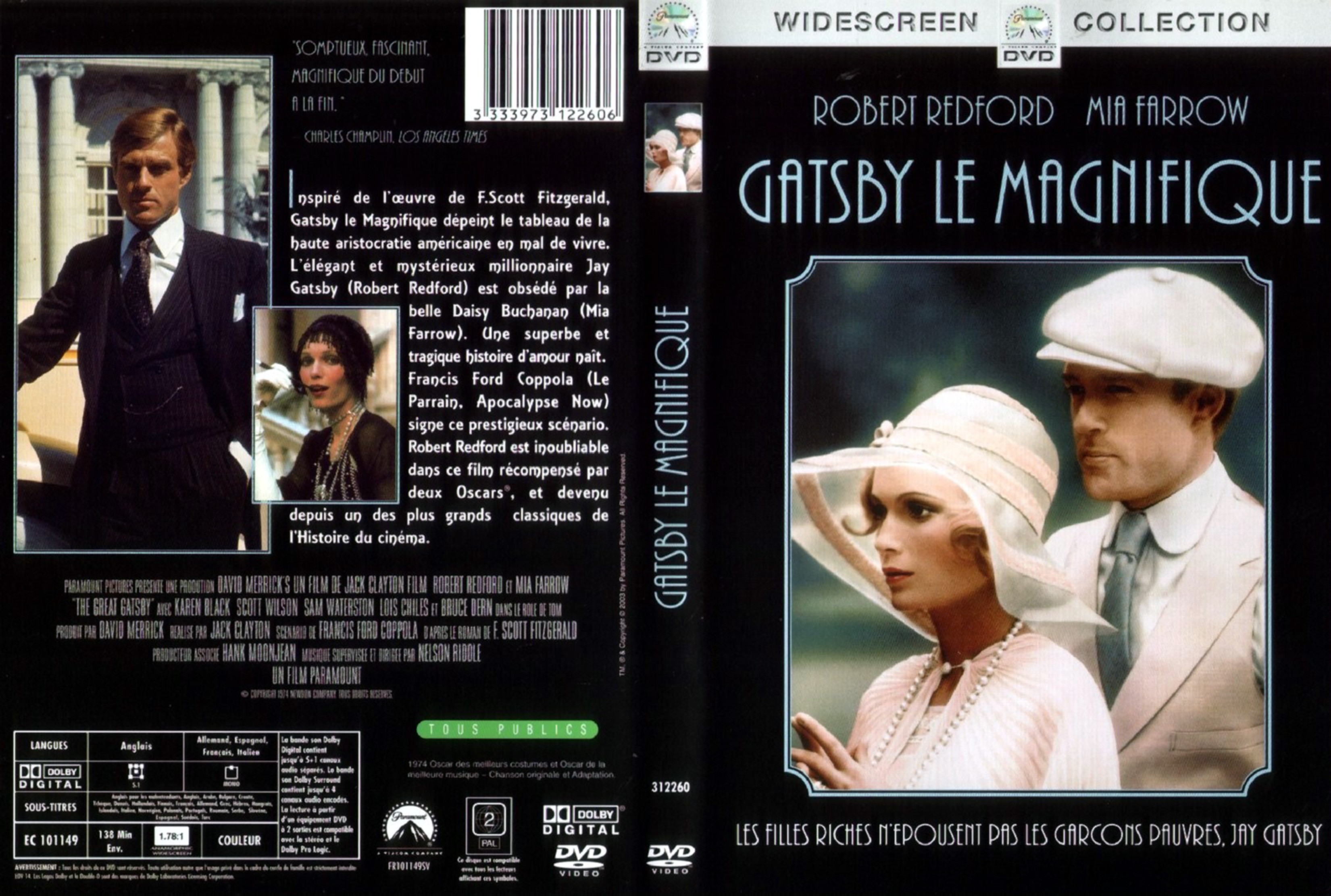 Jaquette DVD Gatsby le magnifique
