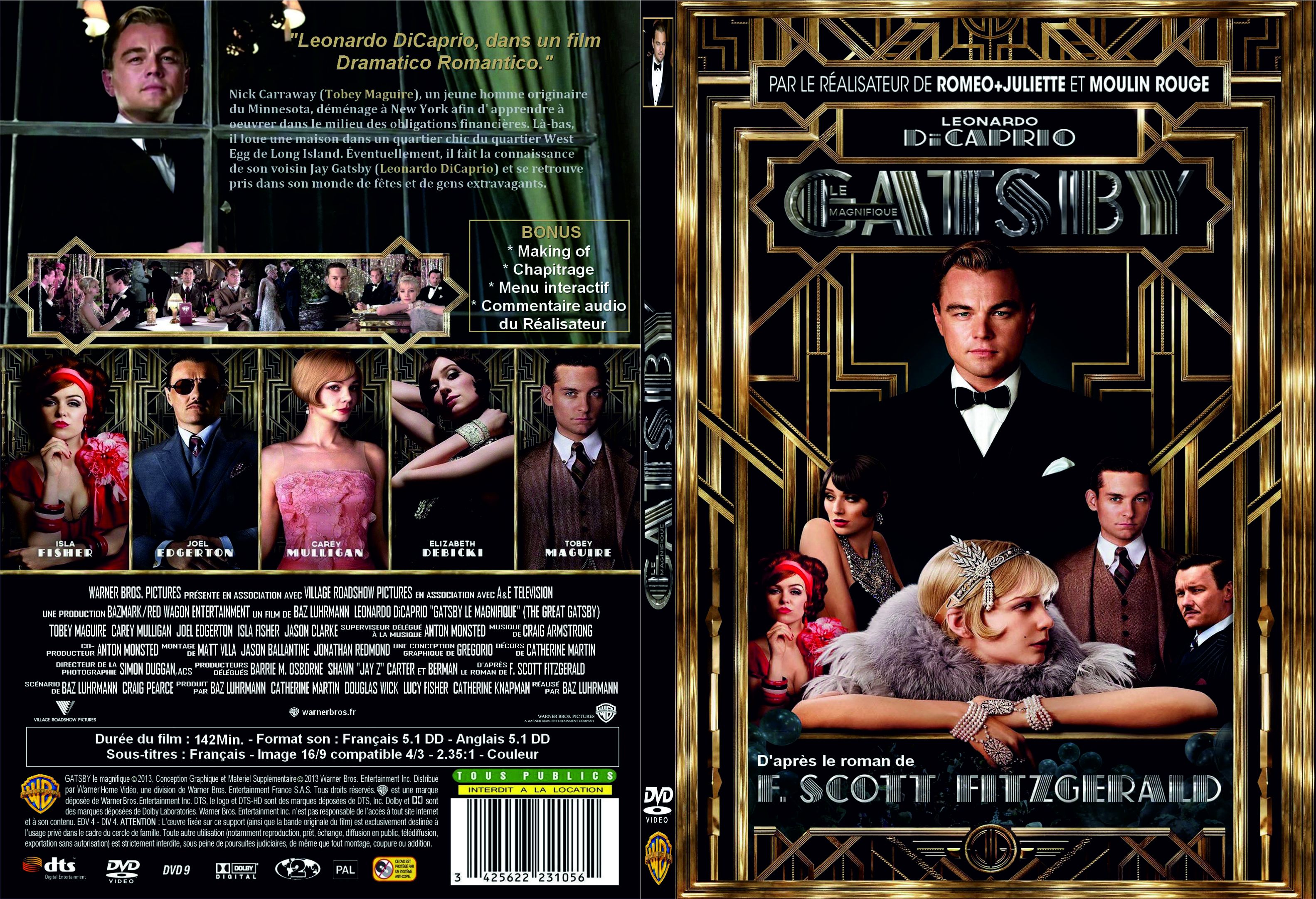 Jaquette DVD Gatsby le magnifique (2013) - SLIM