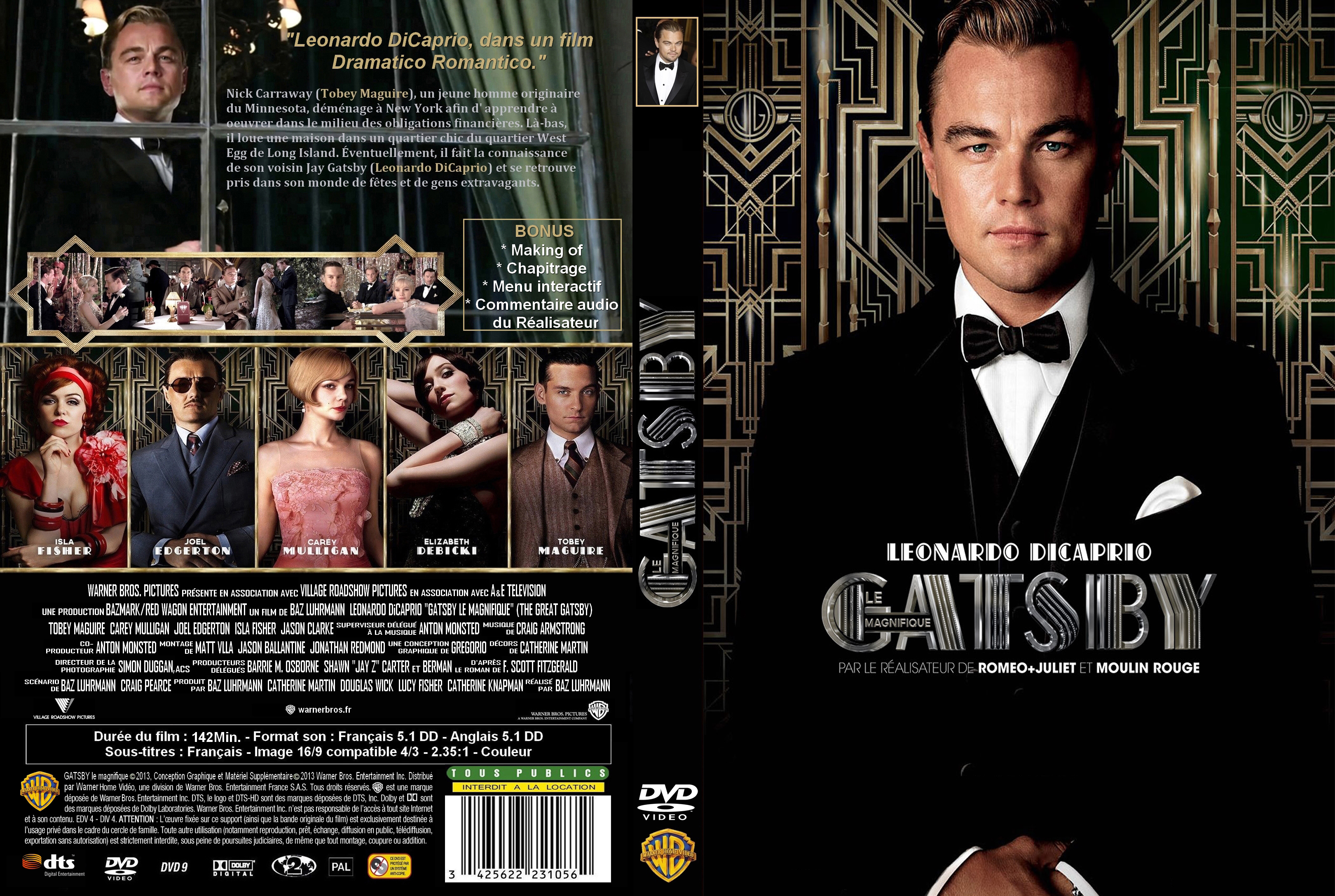 Jaquette DVD Gatsby le magnifique (2013) custom v2