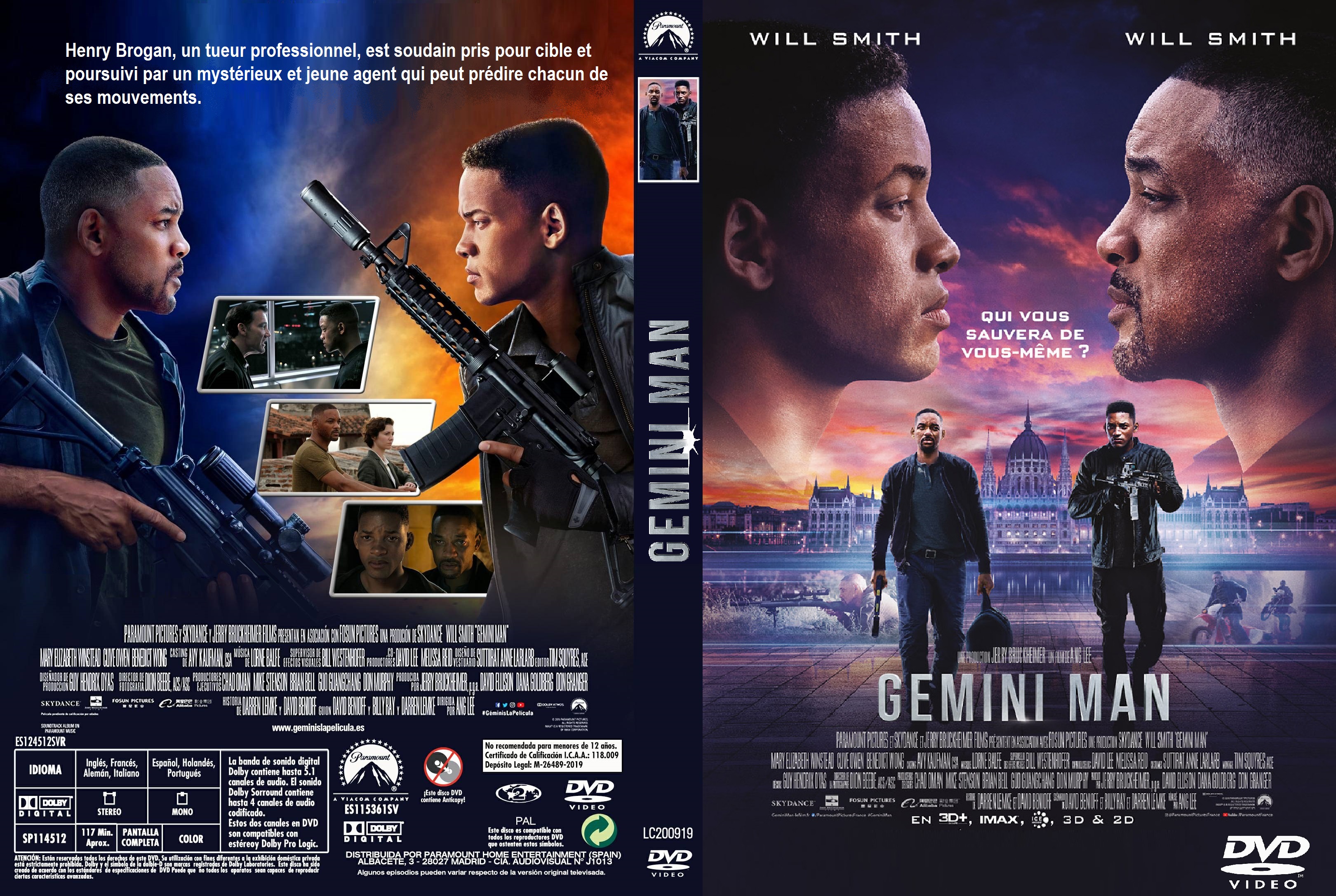 Jaquette DVD Gemini Man custom