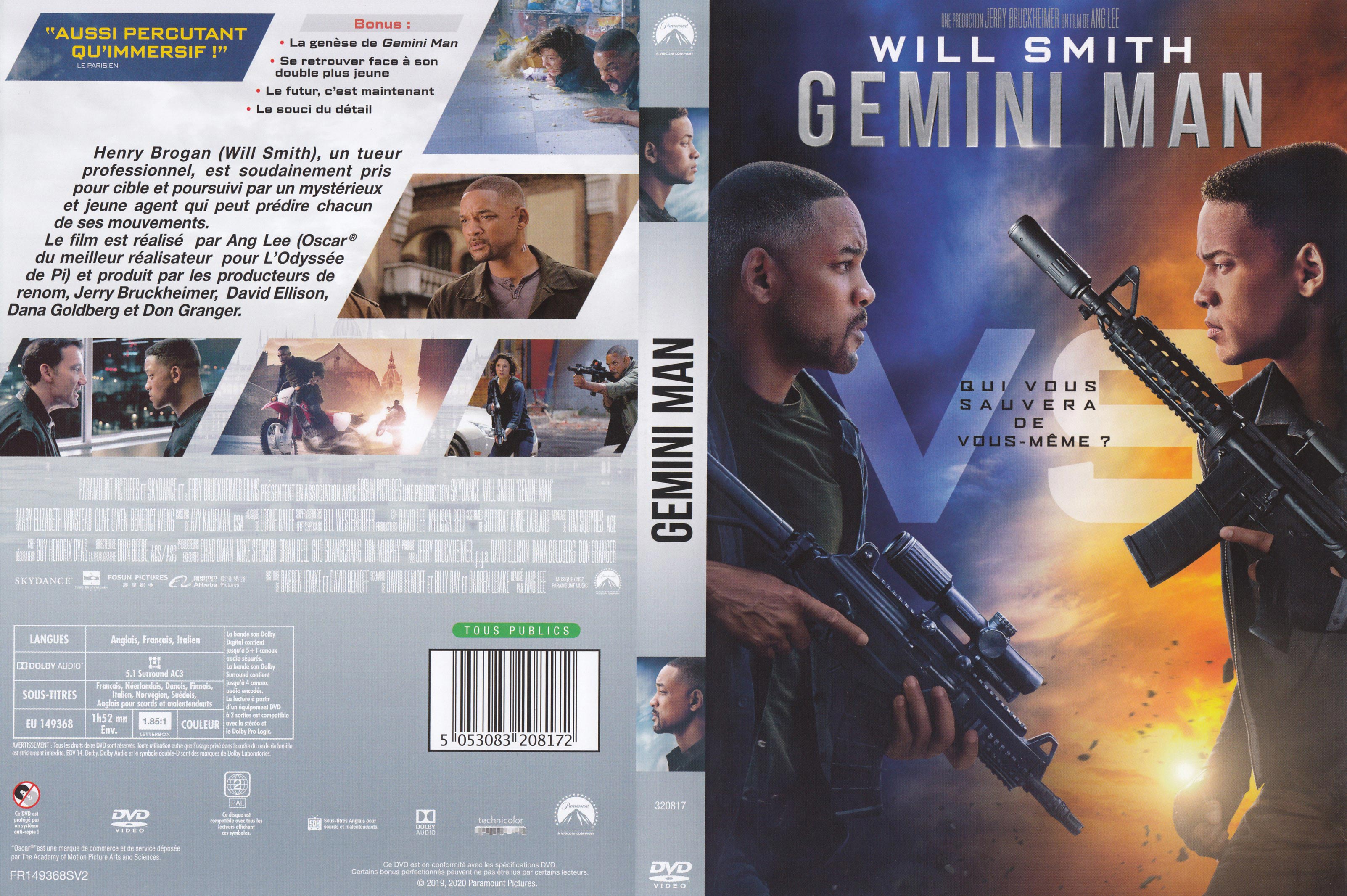 Jaquette DVD Gemini man