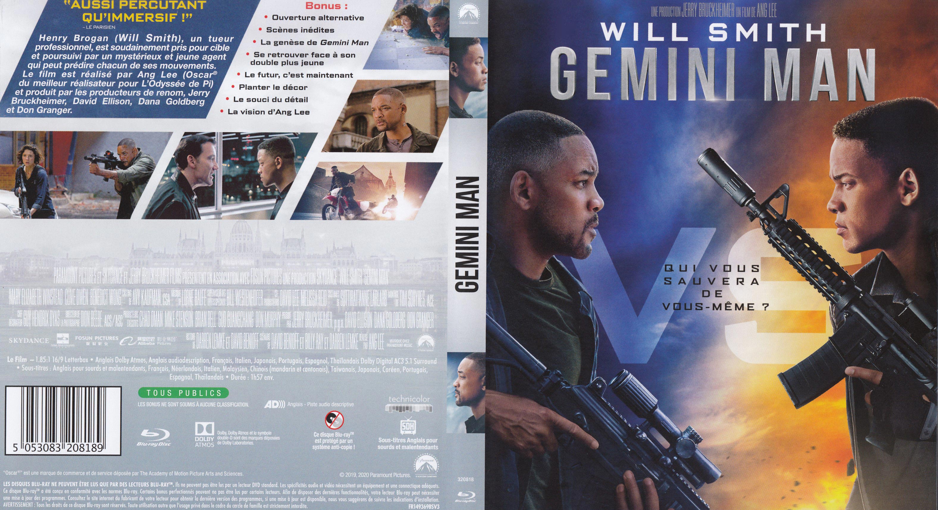 Jaquette DVD Gemini man (BLU-RAY)