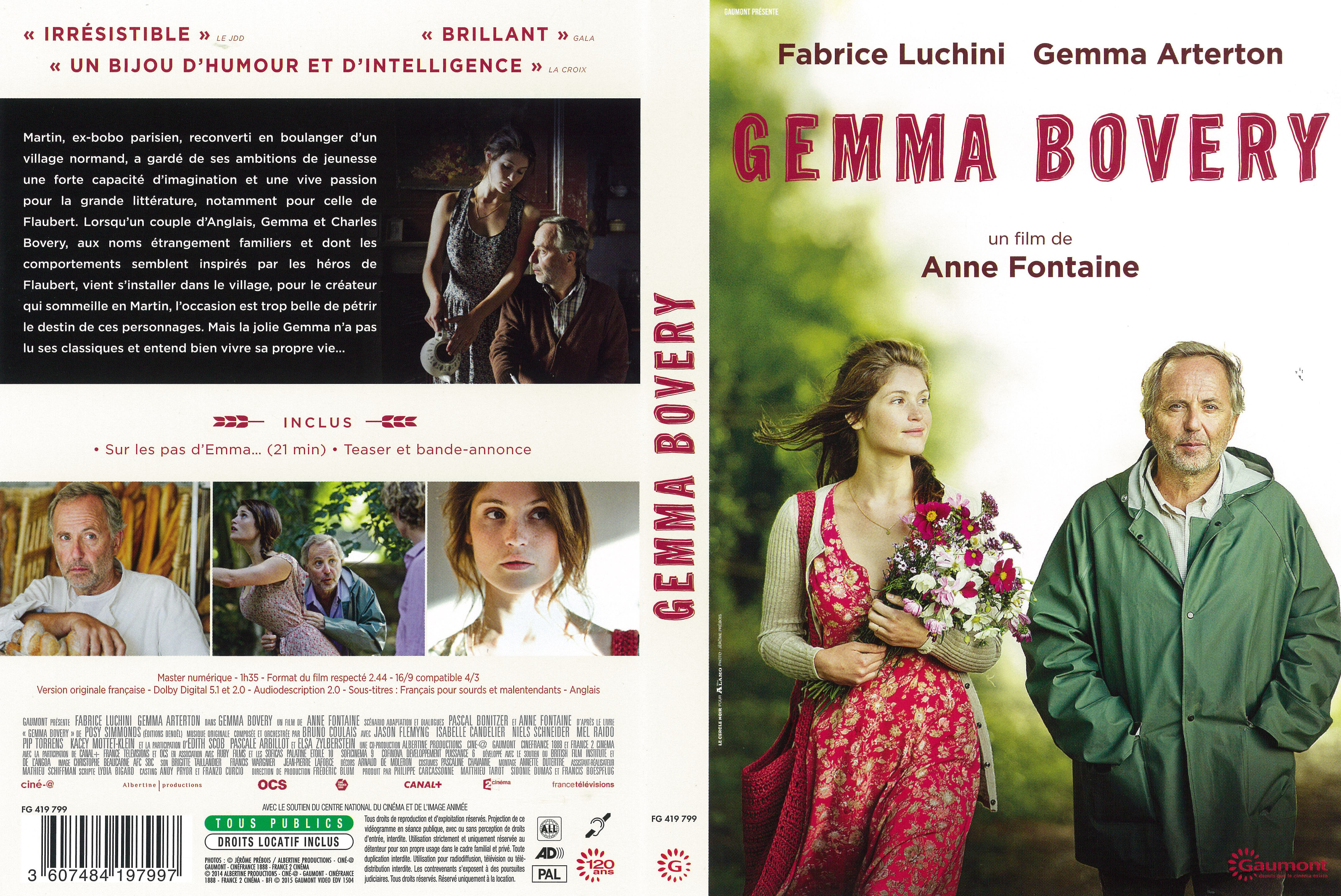 Jaquette DVD Gemma Bovery